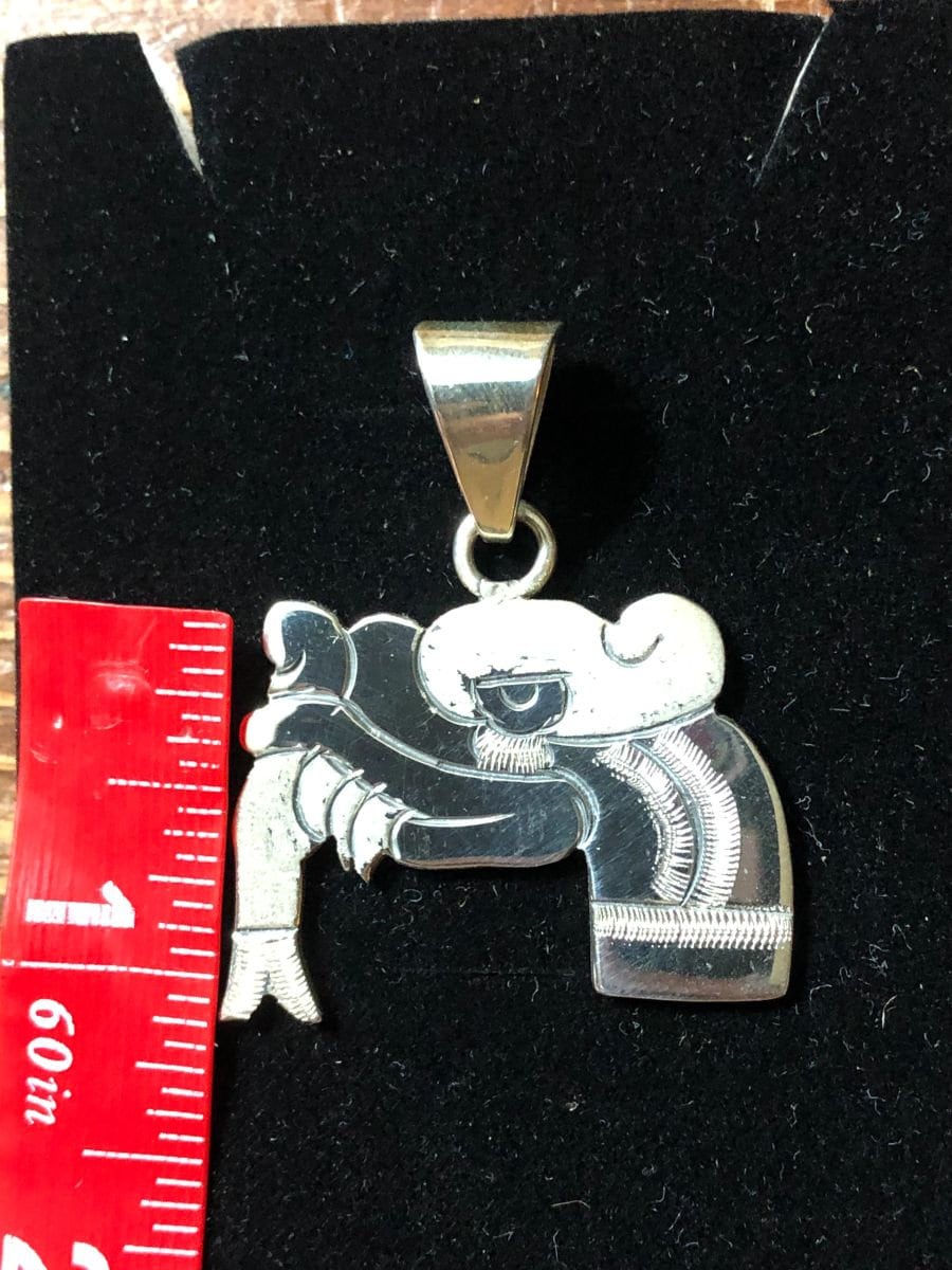 Coatl Aztec Snake Mexica Serpent symbol for water, selflessness and humility, Sterling Silver Pendant day signs pendants Necklace, (5)