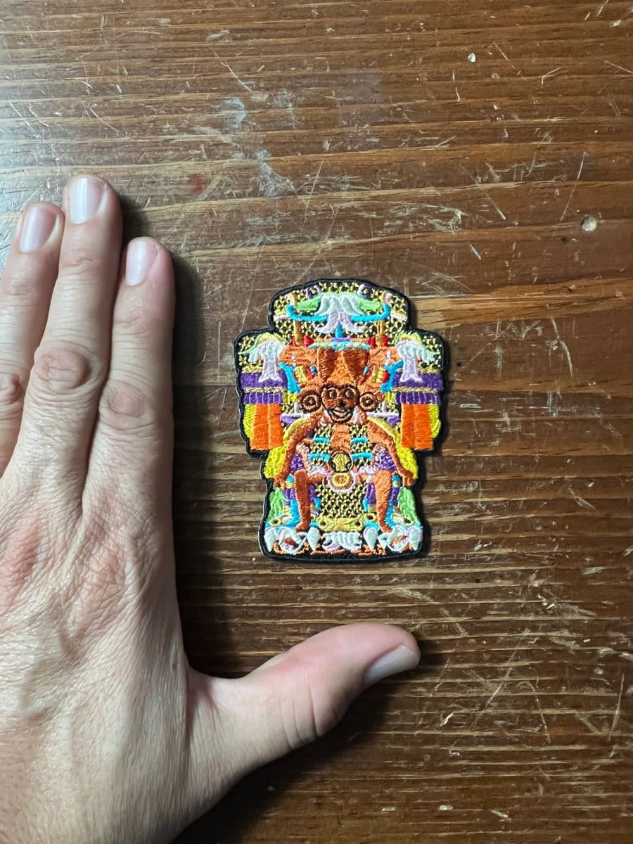 Coatlicue Serpent Skirt Aztec Earth Mother Goddess with Mictlantecuitli Patch Mexica, Patches