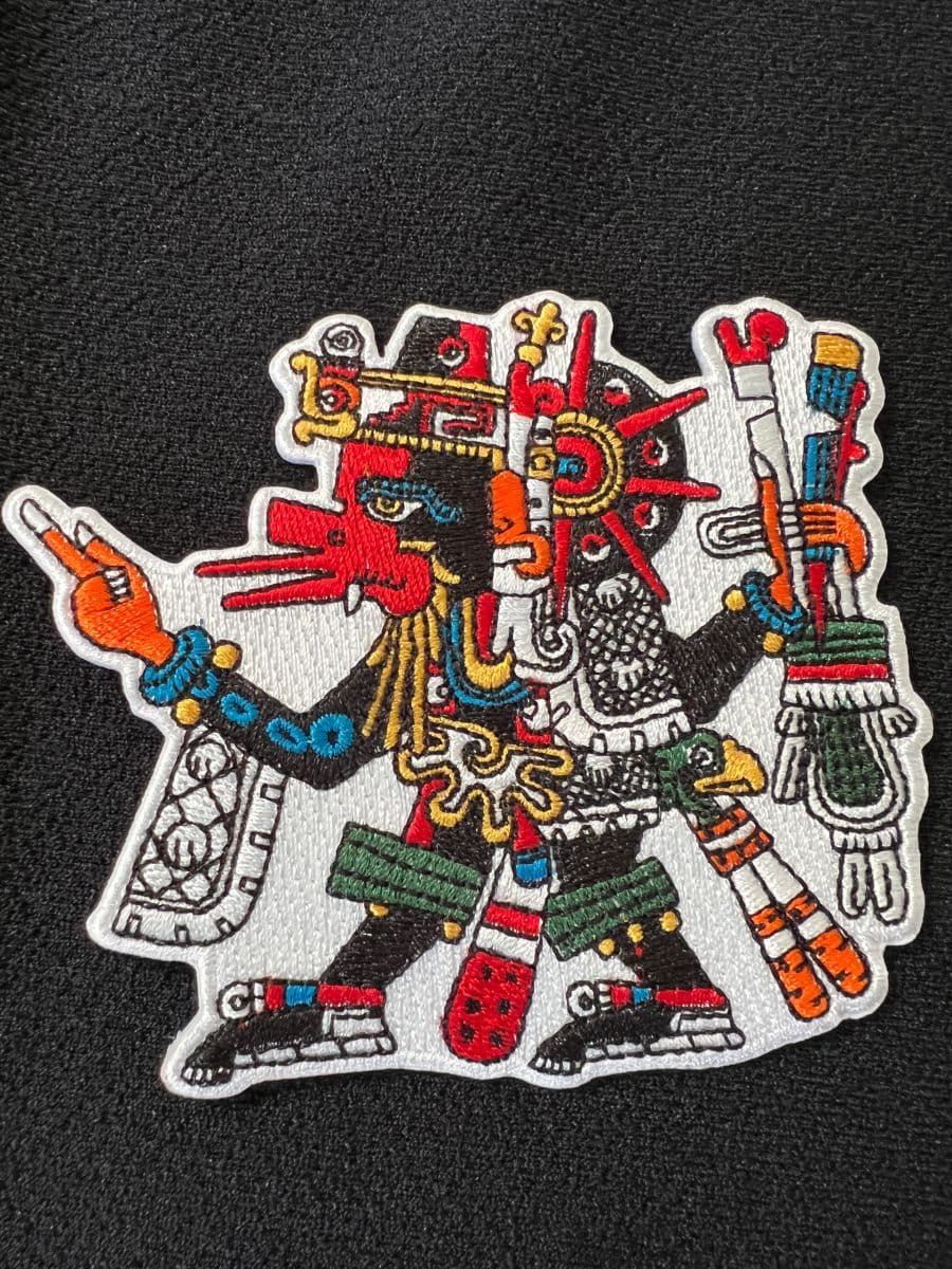Quetzalcoatl Ehecatl Aztec God Patches, Iron-on patch, Mexico, Mexica (6)
