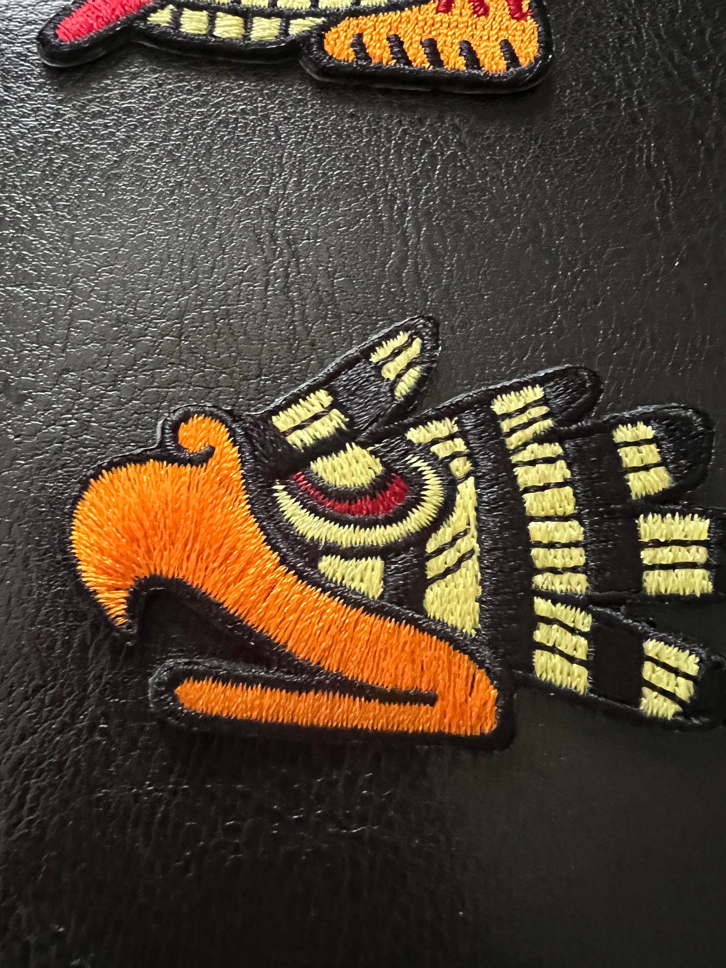 Cuauhtli Eagle #15 of Aztec 20 Day Calendar Patch, 2.5" Iron-On Patches, Mexica, Birthday Signs