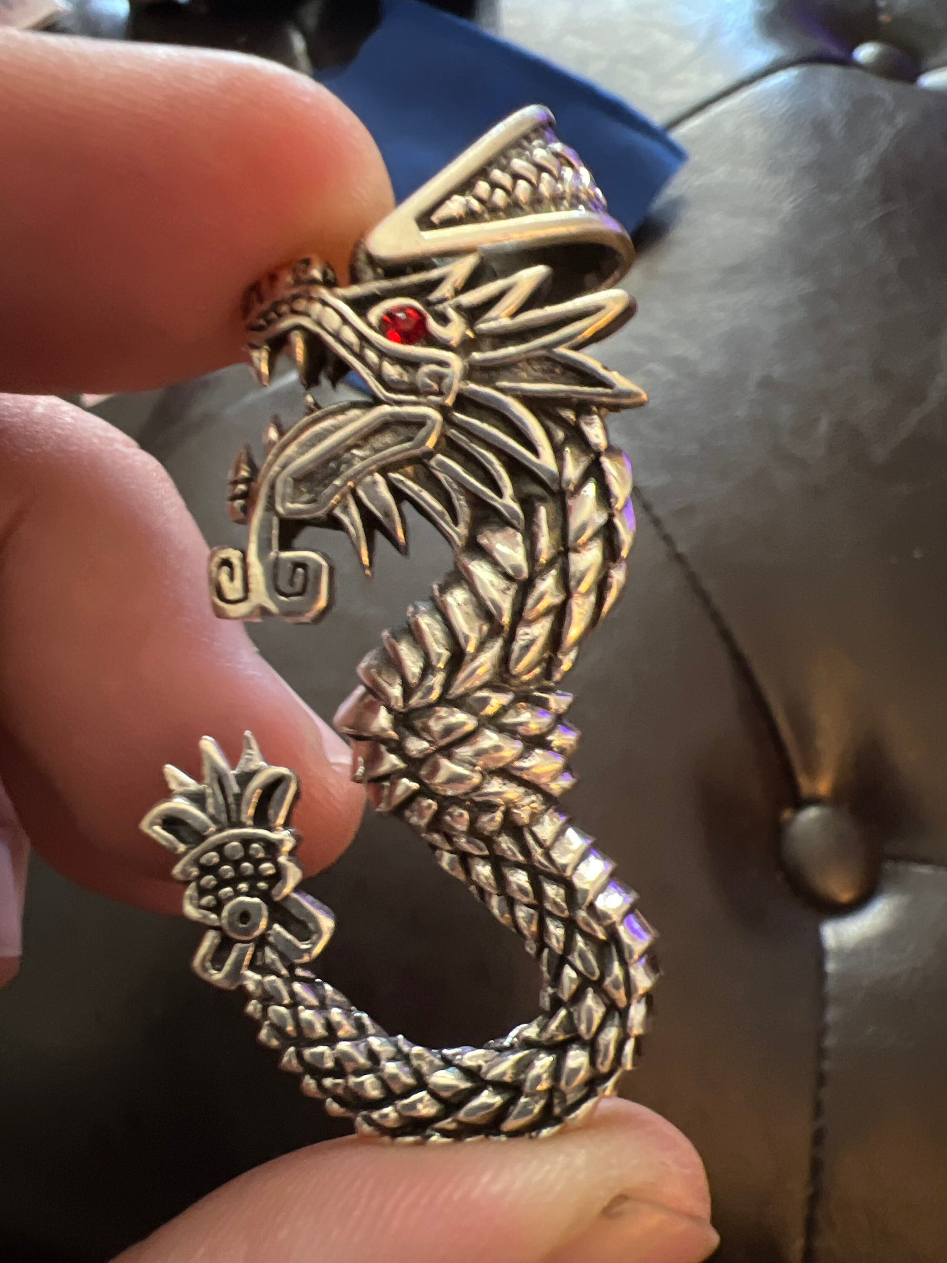 Quetzalcoatl Pendant Sterling Silver 925 Kukulkan Pendants, Made Mexico, Indigenous (#10)