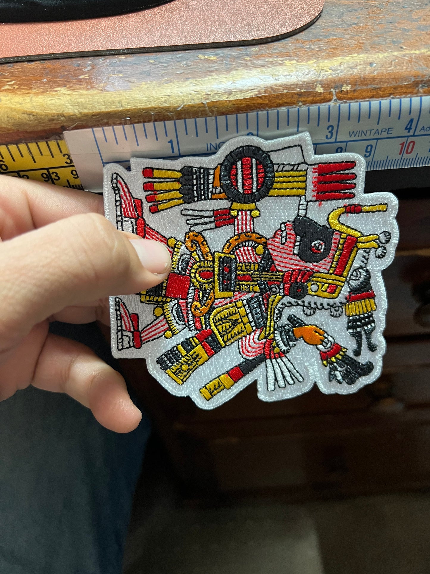 Mixcoatl Aztec Hunter, God of the Hunt, Patron, Chichimec, Tlaxcala, Embroidered Patches, Iron-on, Mexico, Mexica Apprx. 4" (6)