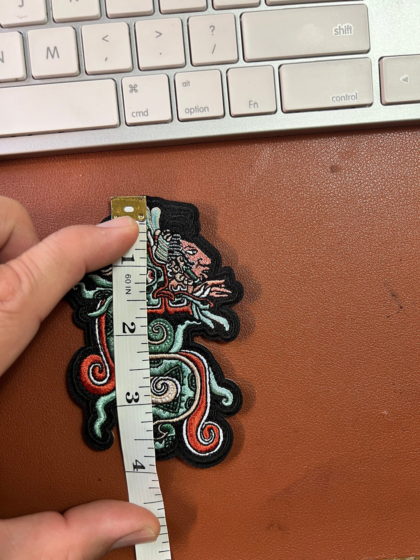 Kukulkan Personified, Mayan God, Iron-On Patch, patches, Mexico, Cancun (#14)