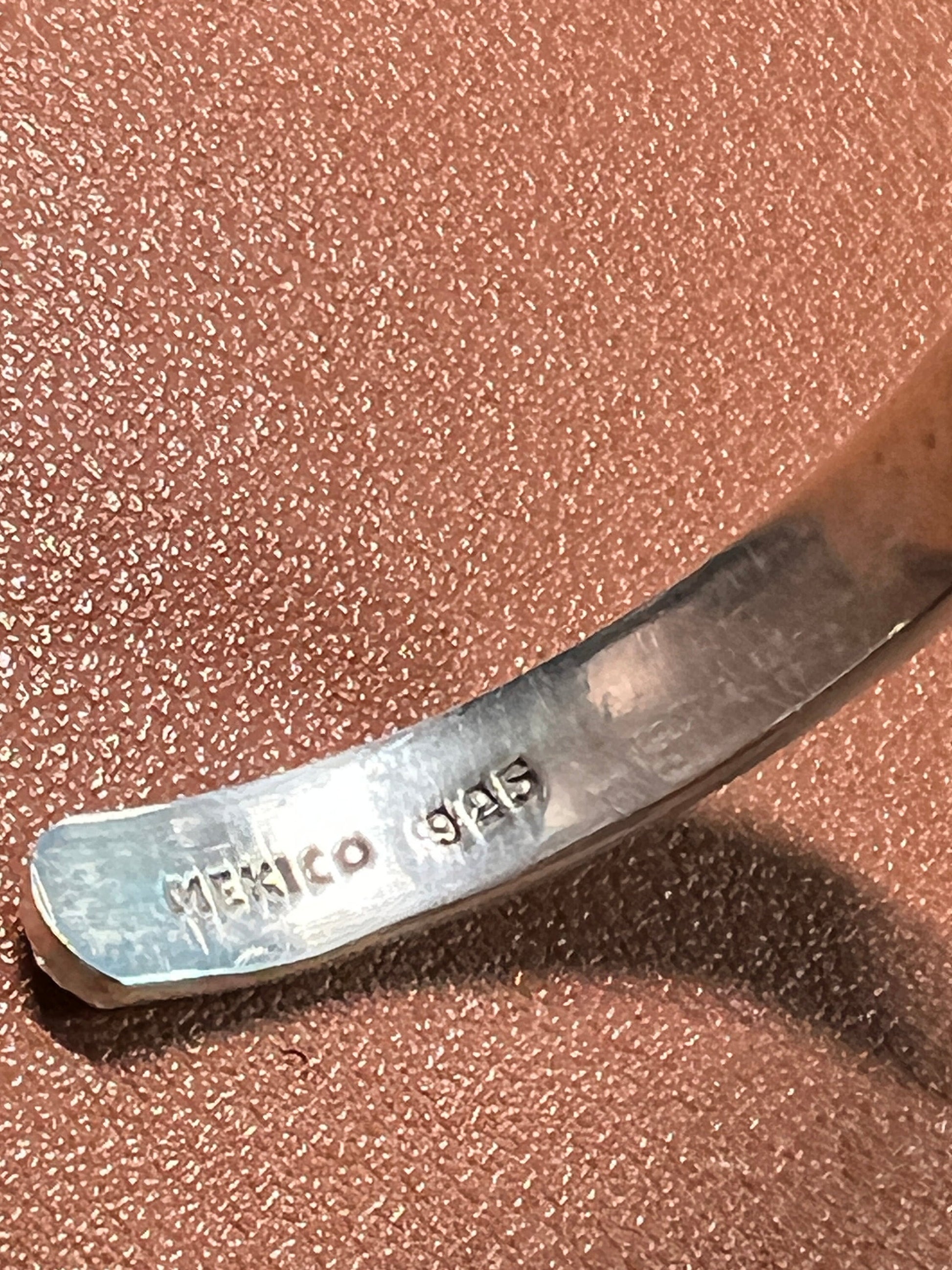 Women's Sterling Silver Wrist Cuff Bangle, Mexico 925, Vintage (#1)