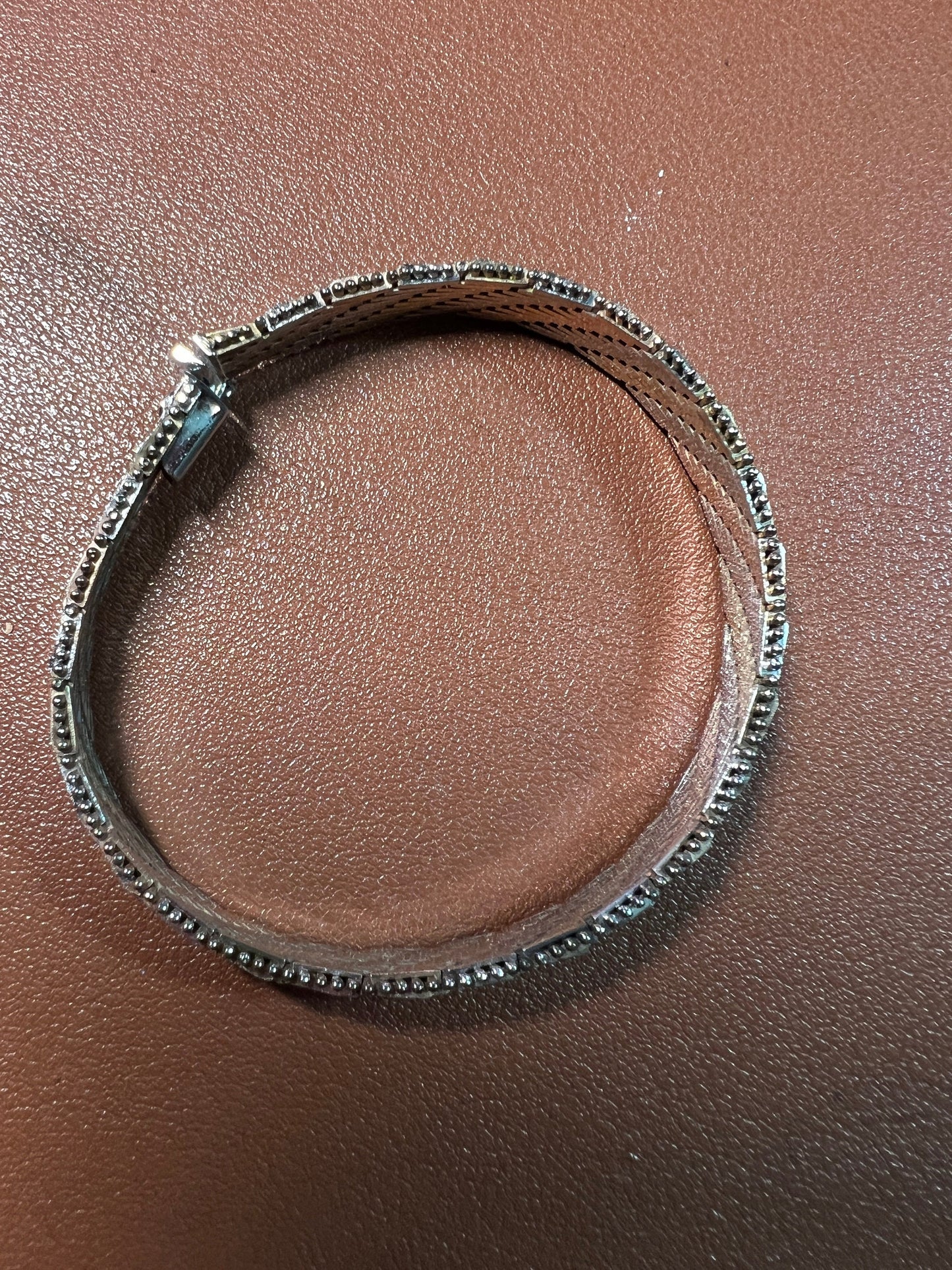 Italy 3 Precious Metals Bracelet, copper, brass, 925 sterling silver, Vintage Condition (1)
