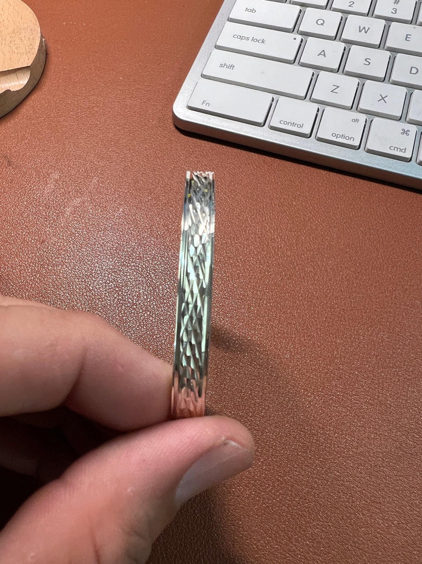 Women's Sterling Silver Wrist Cuff Bangle, Mexico 925, Vintage (#1)