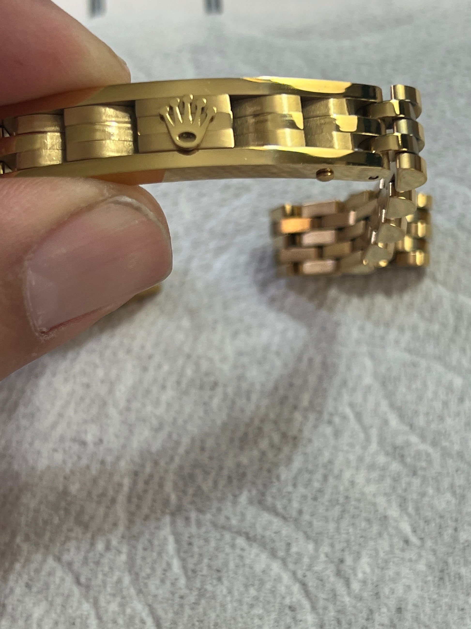 Fashion Mens 8MM Stainless Steel Chain Crown Bracelets for Women Unisex Wrist Jewelry Punk Metal Hip Hop Couple Jewelry (#5)