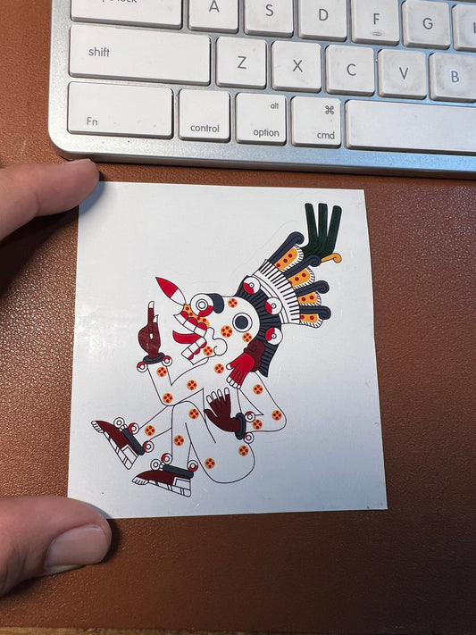 Vinyl Decal, Mictlantecuhtli, Lord of the World of the Dead, cutout sticker, Aztec, Mexica, Mexico (#10)