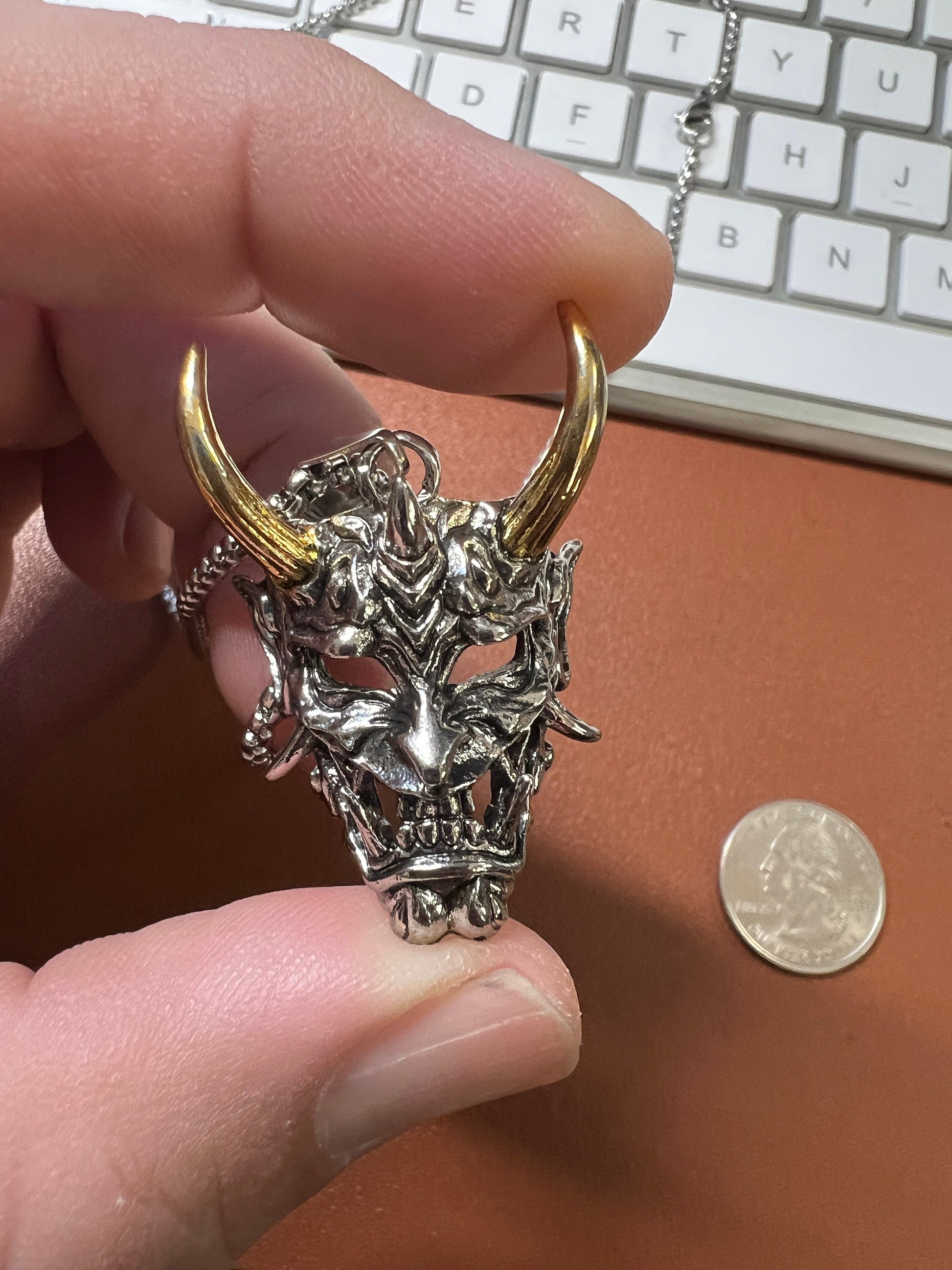 Devil Pendant, Satan Necklace, Lucifer Pendants, Metal Alloy, 666, Number of the Beast, Satanic, Satanism, Evil, Pagan, Jewelry (#9)