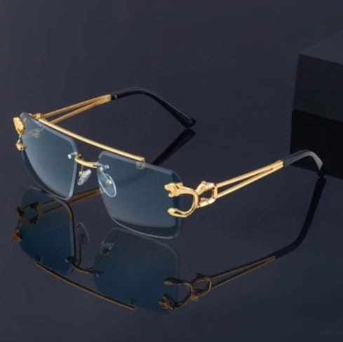 New Retro Rimless JAGUAR Sunglasses For Men AND Women Punk Fashion Glasses Vintage Shades
