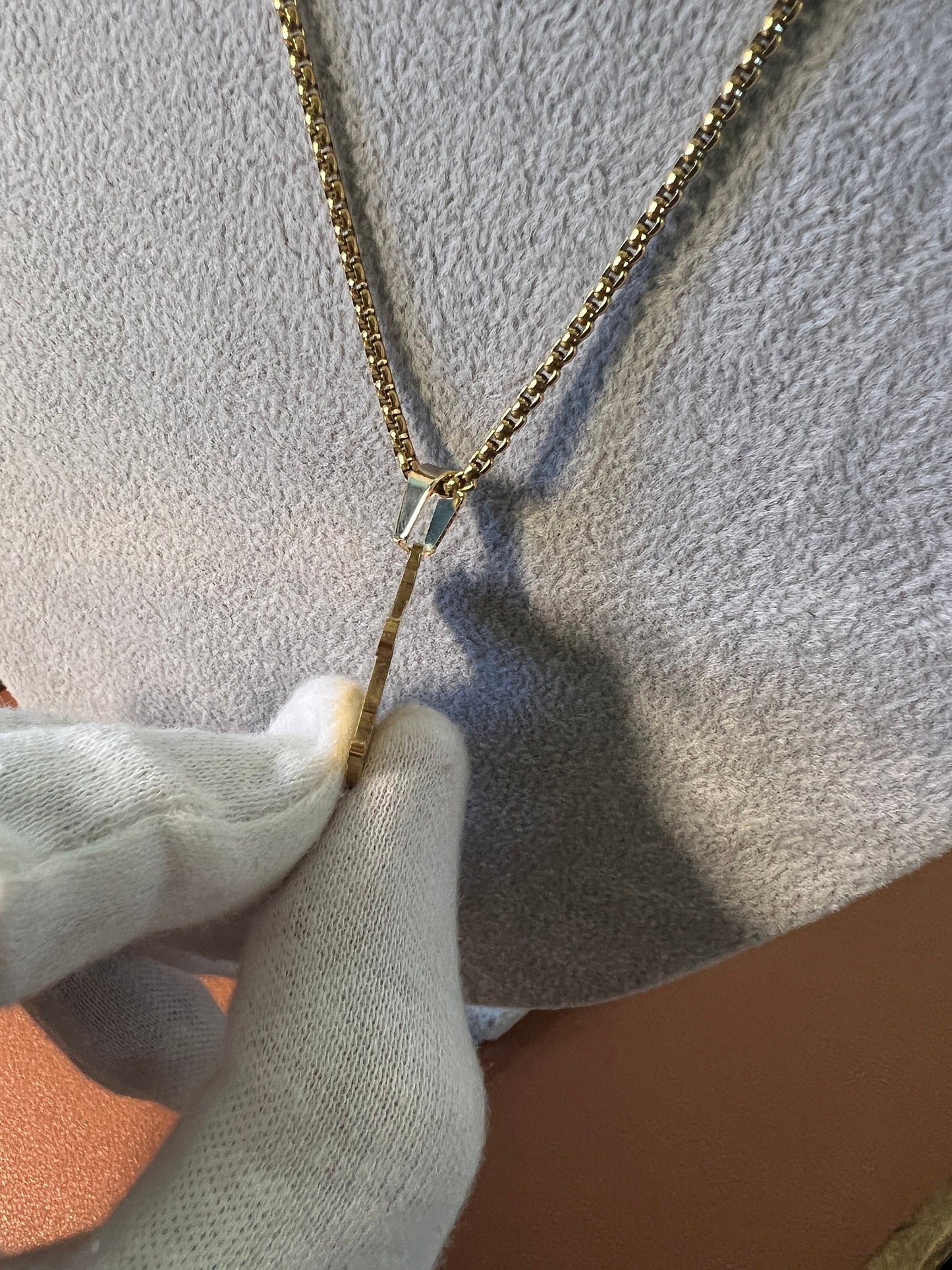 Aztec Mexica Eagle Warrior Pendant, GOLD OR SILVER Tone Alloy, with box chain alloy necklace (#1)