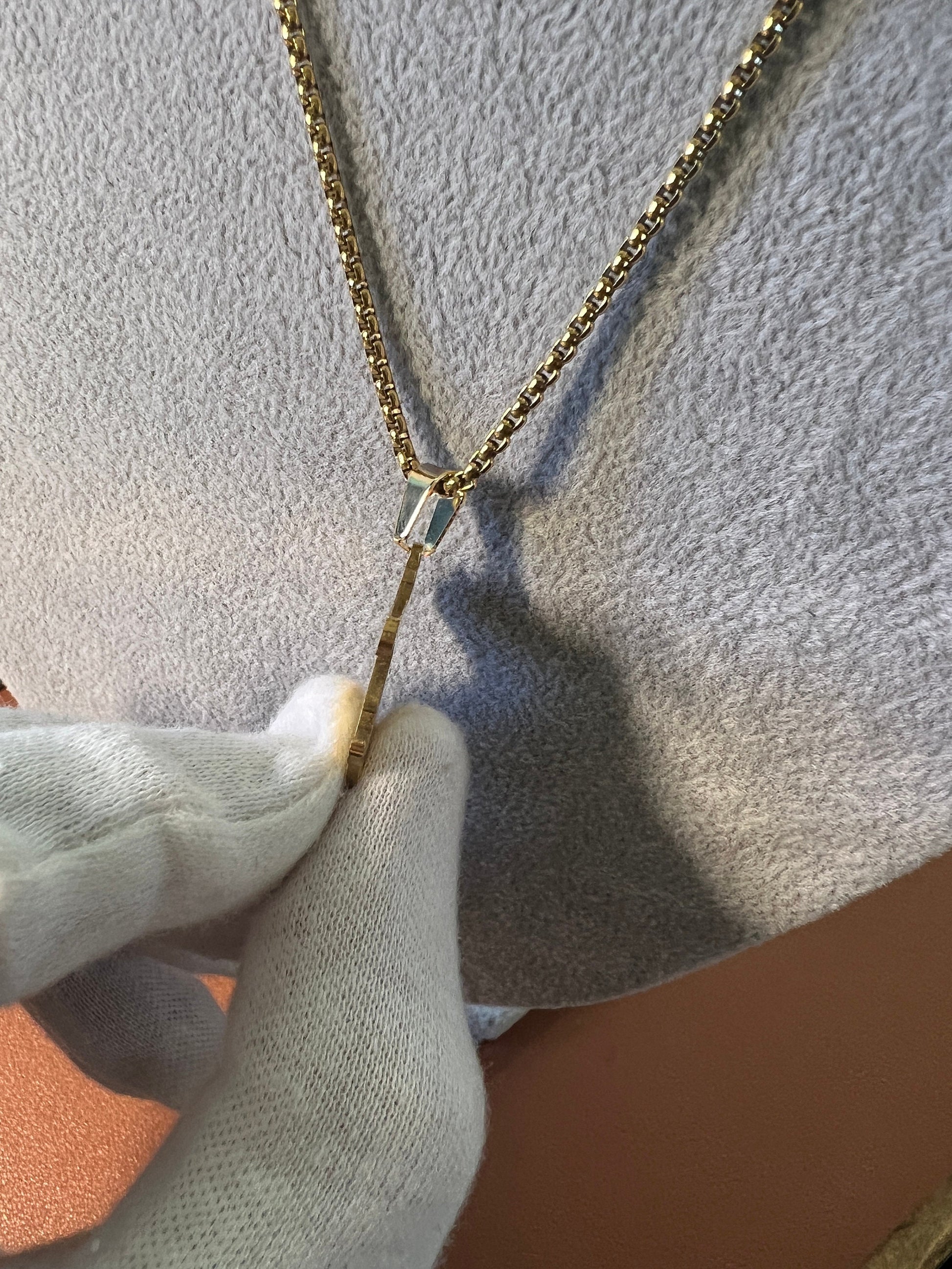 Aztec Mexica Eagle Warrior Pendant, GOLD OR SILVER Tone Alloy, with box chain alloy necklace (#1)