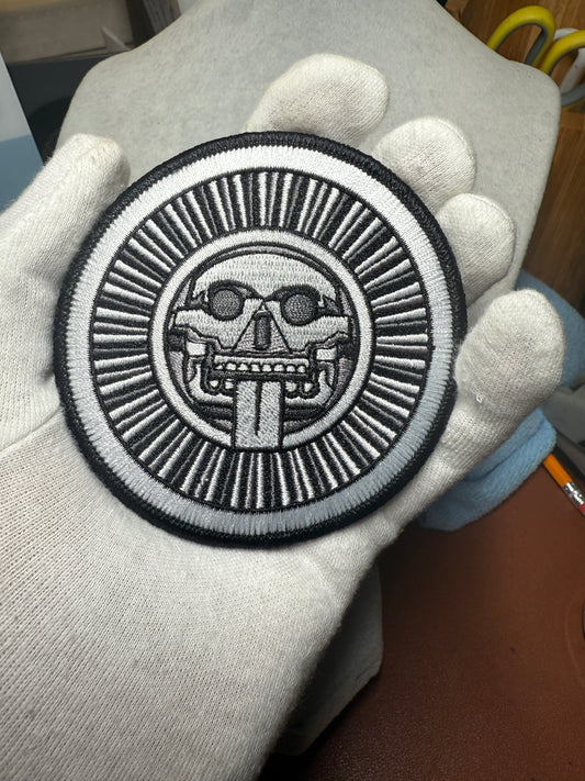 Stone of Death Mictlantecuhtli 3” Patch, Piedra de Muerte, Aztec, Mexican #26