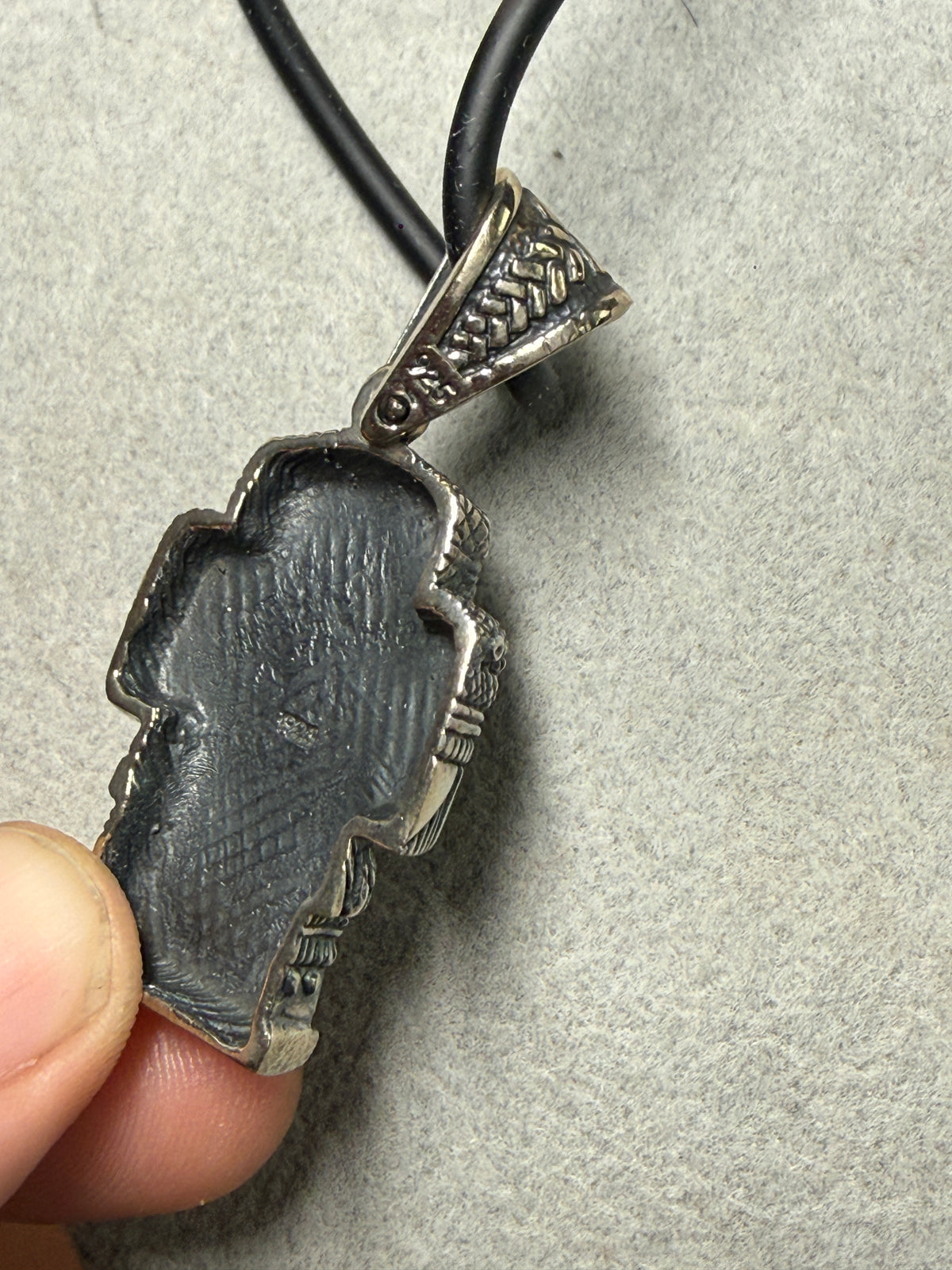 Coatlicue Aztec Goddess Sterling Silver Pendant 925, Mexica, Mexican (Xb5)