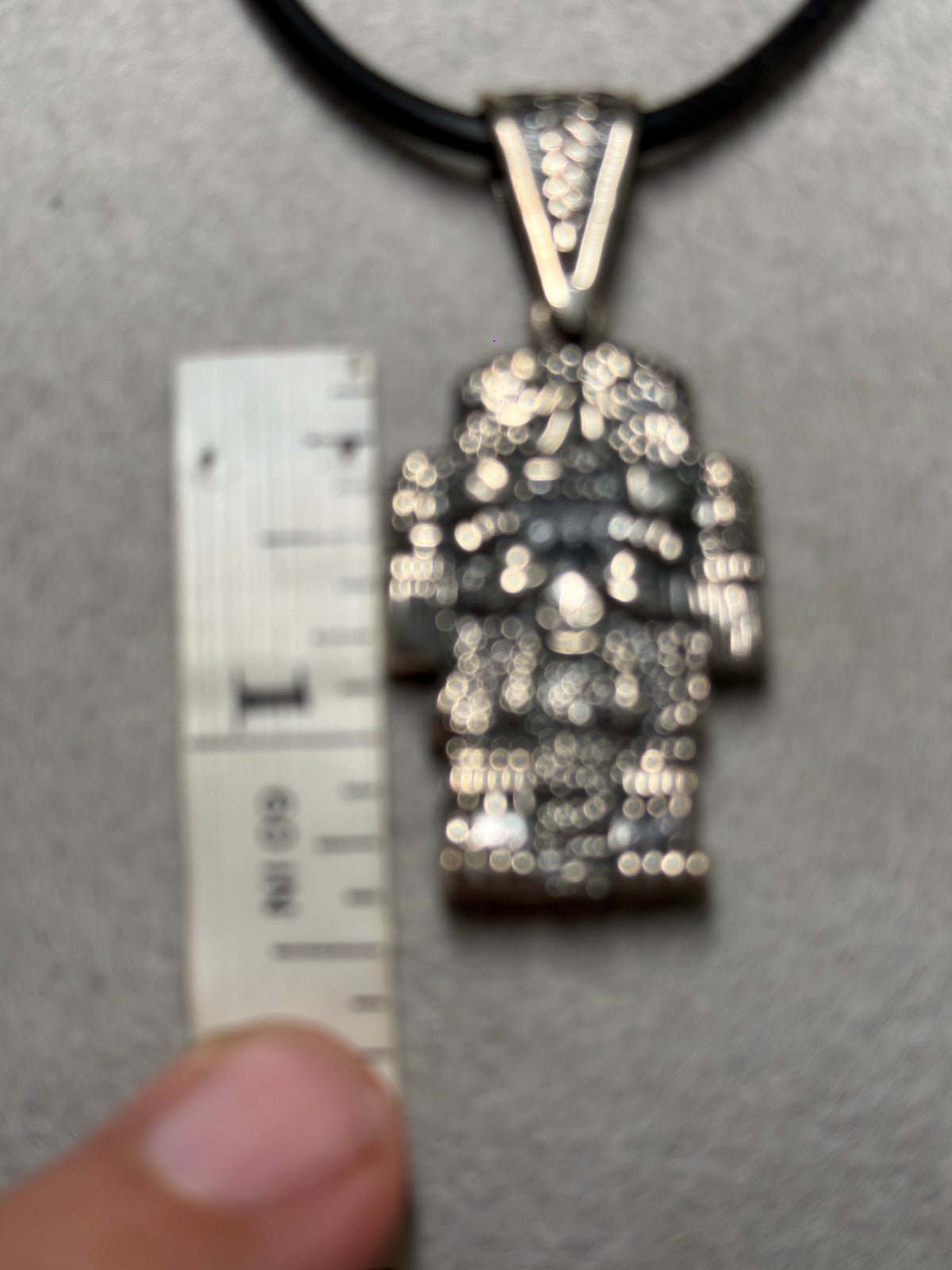 Coatlicue Aztec Goddess Sterling Silver Pendant 925, Mexica, Mexican (Xb5)