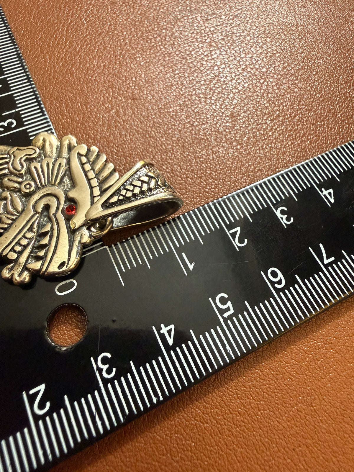 Mayan Kukulkan Chichen Itza Pyramid Sterling Silver Pendant Mexico 925 Xb13