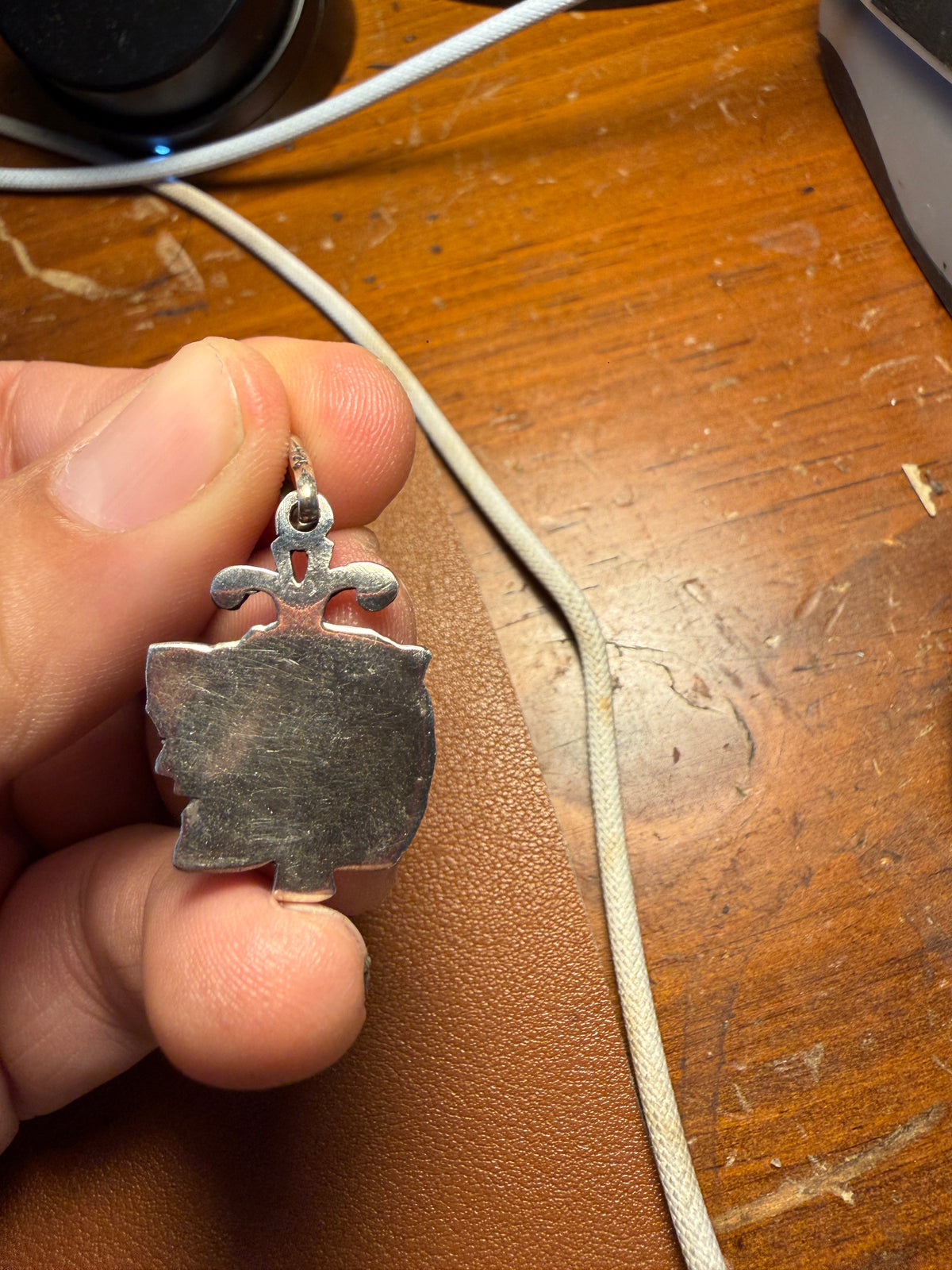Jaguar Warrior Pendant, Sterling Silver, 925, Aztec Mayan Mexican #Xb16