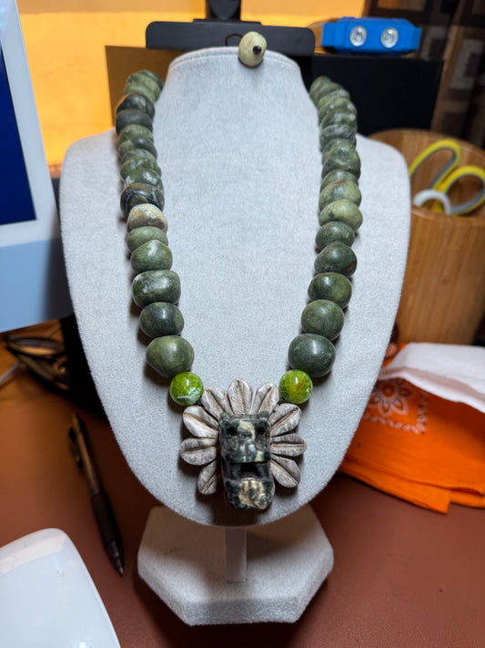Aztec Quetzalcoatl Feathered Serpent, Kukulkan Mayan Plumed Dragon, Natural #41