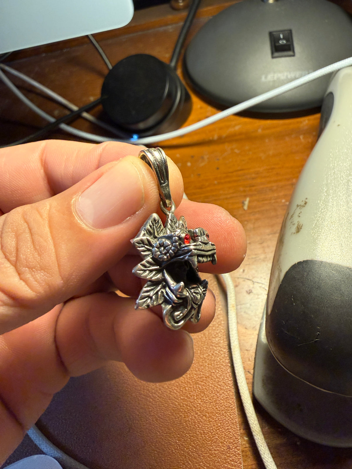Sterling Silver Quetzalcoatl Kukulkan Pendant Mexican Dragon Mexica Tribe (Xb20)