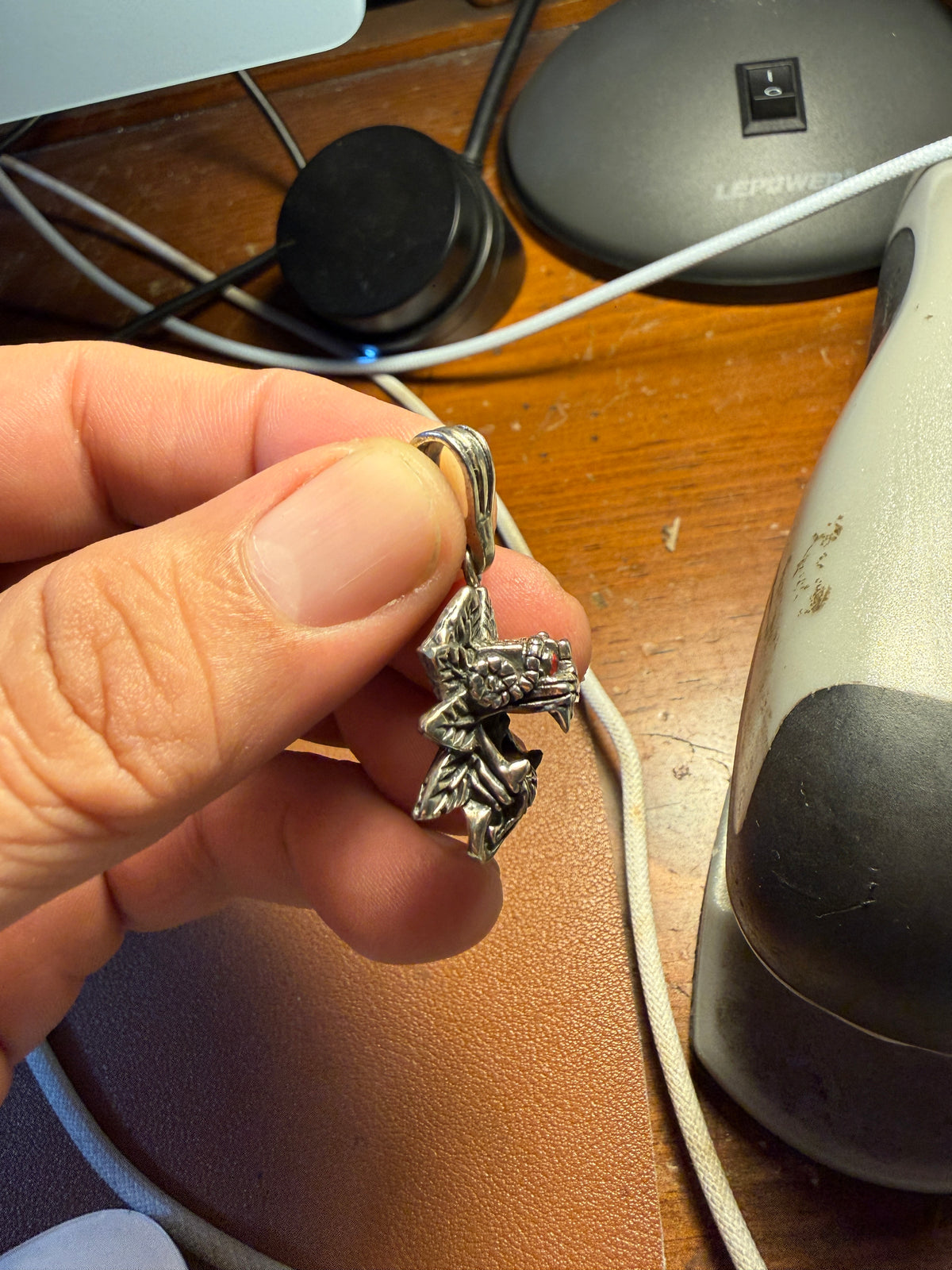 Sterling Silver Quetzalcoatl Kukulkan Pendant Mexican Dragon Mexica Tribe (Xb20)