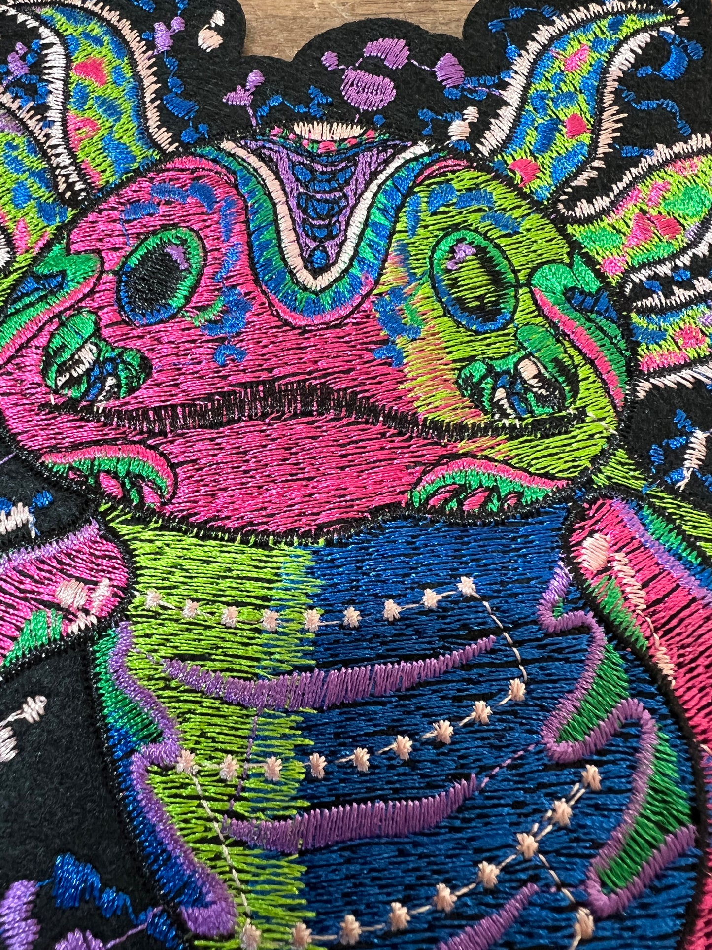 Axolotl Aztec Lizard Patch, iron on, 9", Mexica, Mexican, Indigenous, patches (#32)