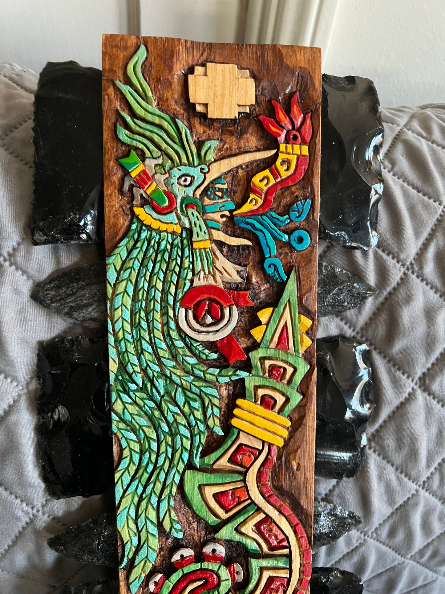 Macuahuitl Aztec Huitzilopochtli, Humming Bird Warrior, Mexican, Ancient Mexico