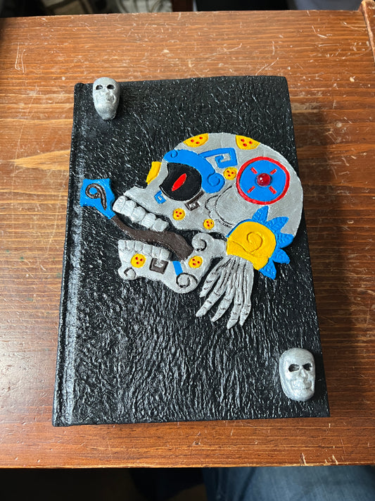 Aztec Maquiztli Mictlantecuhtli Diary Drawing Book, Journal, Diary, Spells, Muertos, Mexico