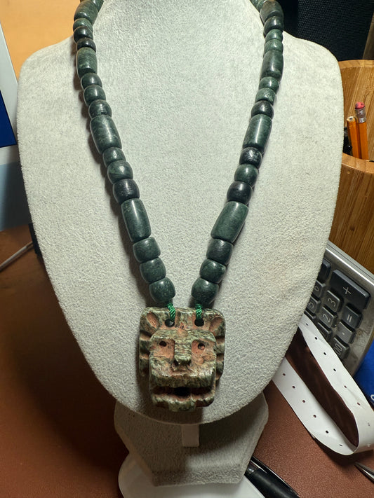 Serpentine Quetzalcoatl Feathered Serpent Necklace, Kukulkan Mayan Plumed Serpent Necklace Maya, Aztec, Mexica, Plumed Serpent, Dragon #39