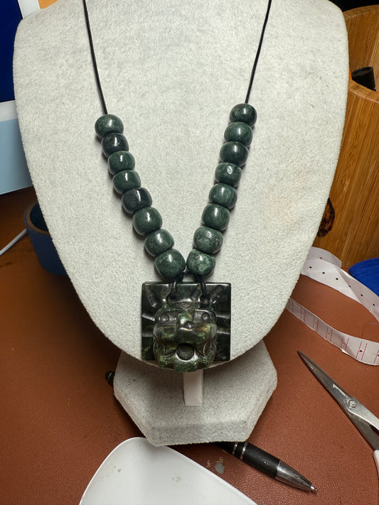 Serpentine Quetzalcoatl Feathered Serpent Necklace, Kukulkan Mayan Plumed Serpent Necklace Maya, Aztec, Mexica, Plumed Serpent, Dragon #39