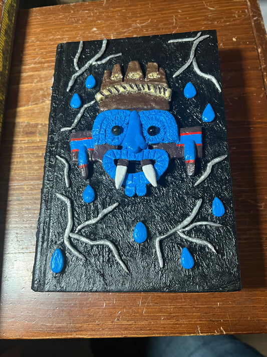 Aztec Tlaloc Diary Drawing Book, Journal, Diary, Spells, Rain God, Mexico