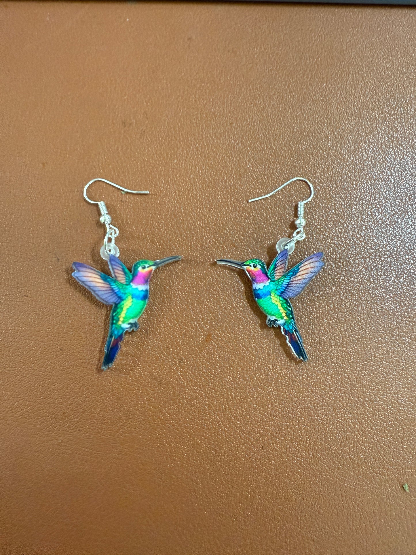 Aztec Huitzilopochtli Colorful Hummingbird Earrings Cute Animal Jewelry Gift #1