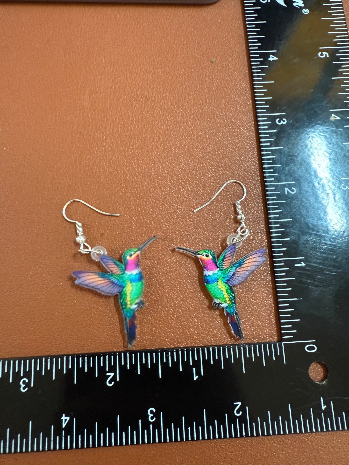 Aztec Huitzilopochtli Colorful Hummingbird Earrings Cute Animal Jewelry Gift #1