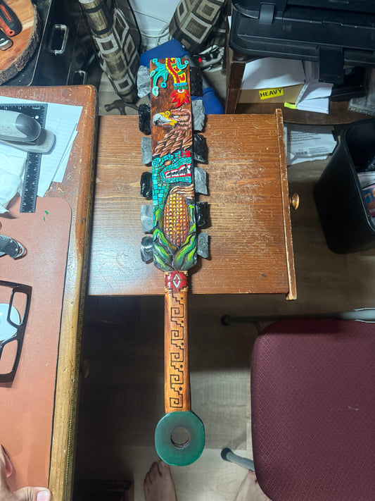 Alt Tlachinoli Eagle Quetzalcoatl Maize Aztec Macuahuitl Warrior Sword War Club