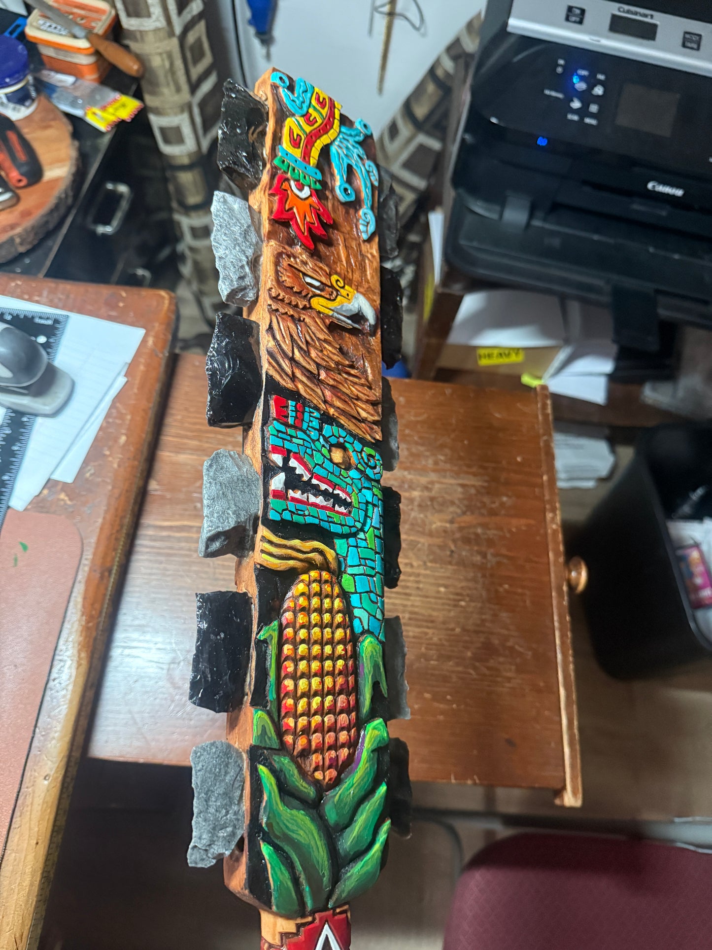 Alt Tlachinoli Eagle Quetzalcoatl Maize Aztec Macuahuitl Warrior Sword War Club