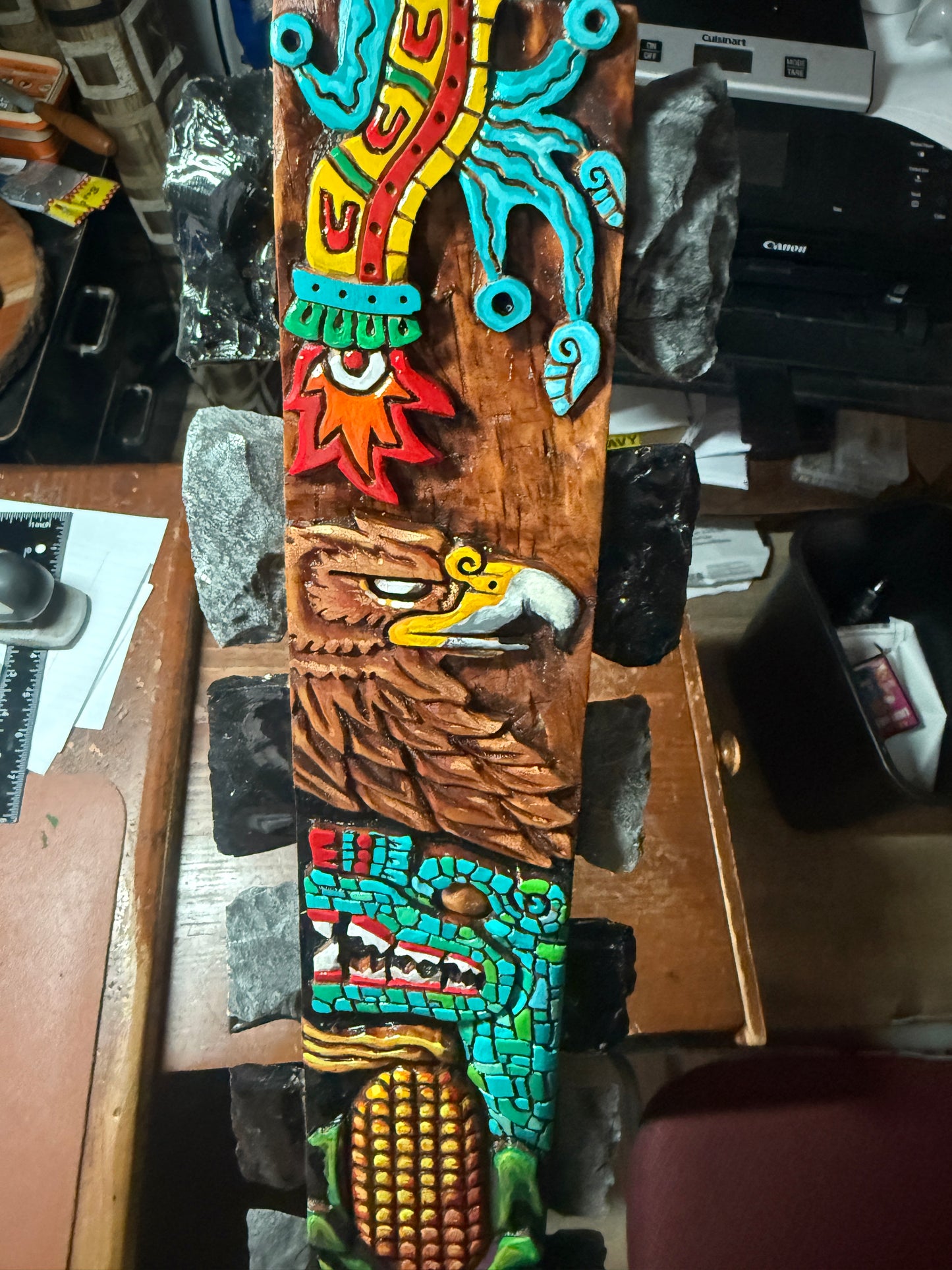 Alt Tlachinoli Eagle Quetzalcoatl Maize Aztec Macuahuitl Warrior Sword War Club