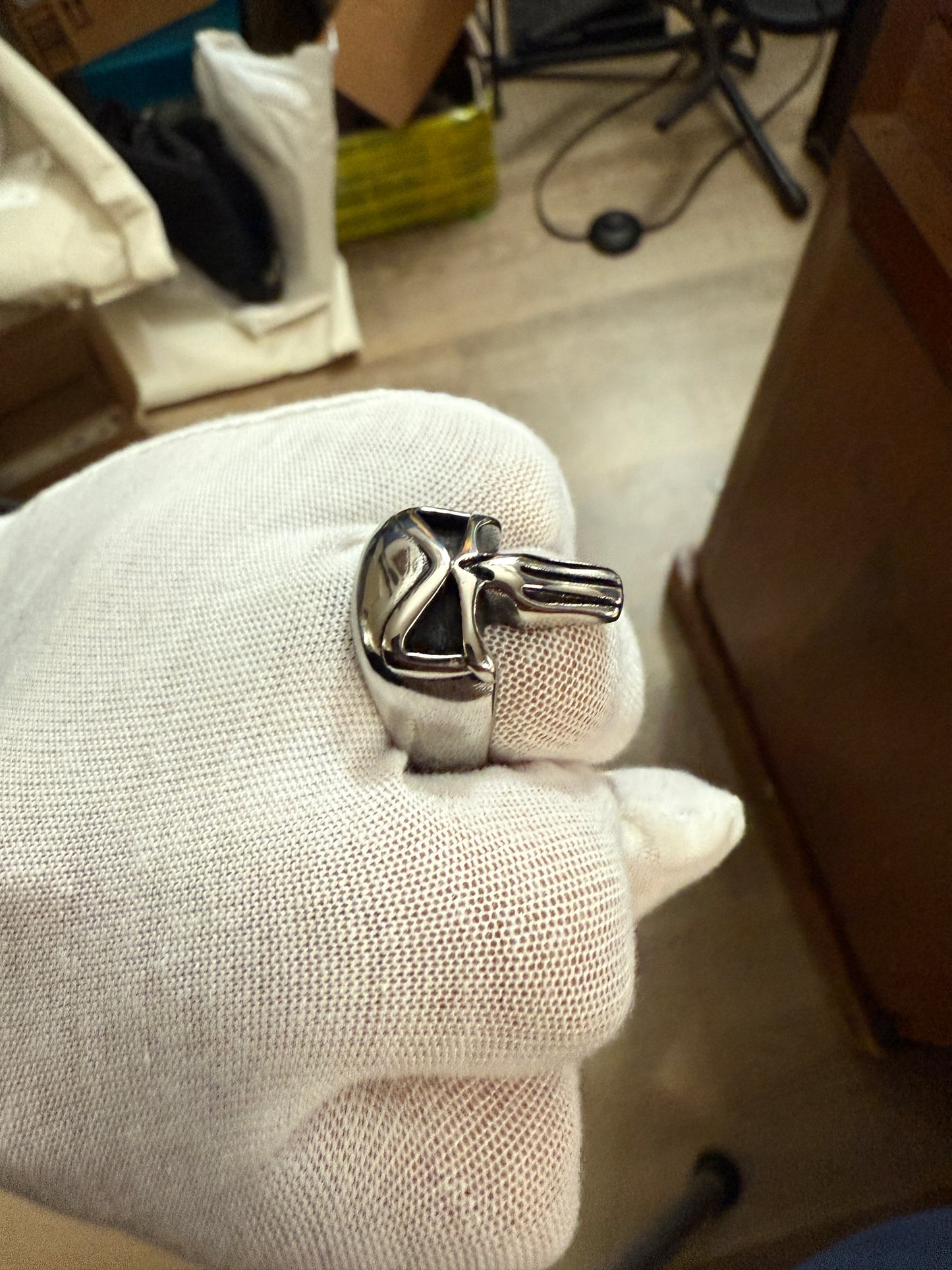 Men's Quality 316L Stainless Steel Retro Punisher Skull Ring, Justice, Revenge 6