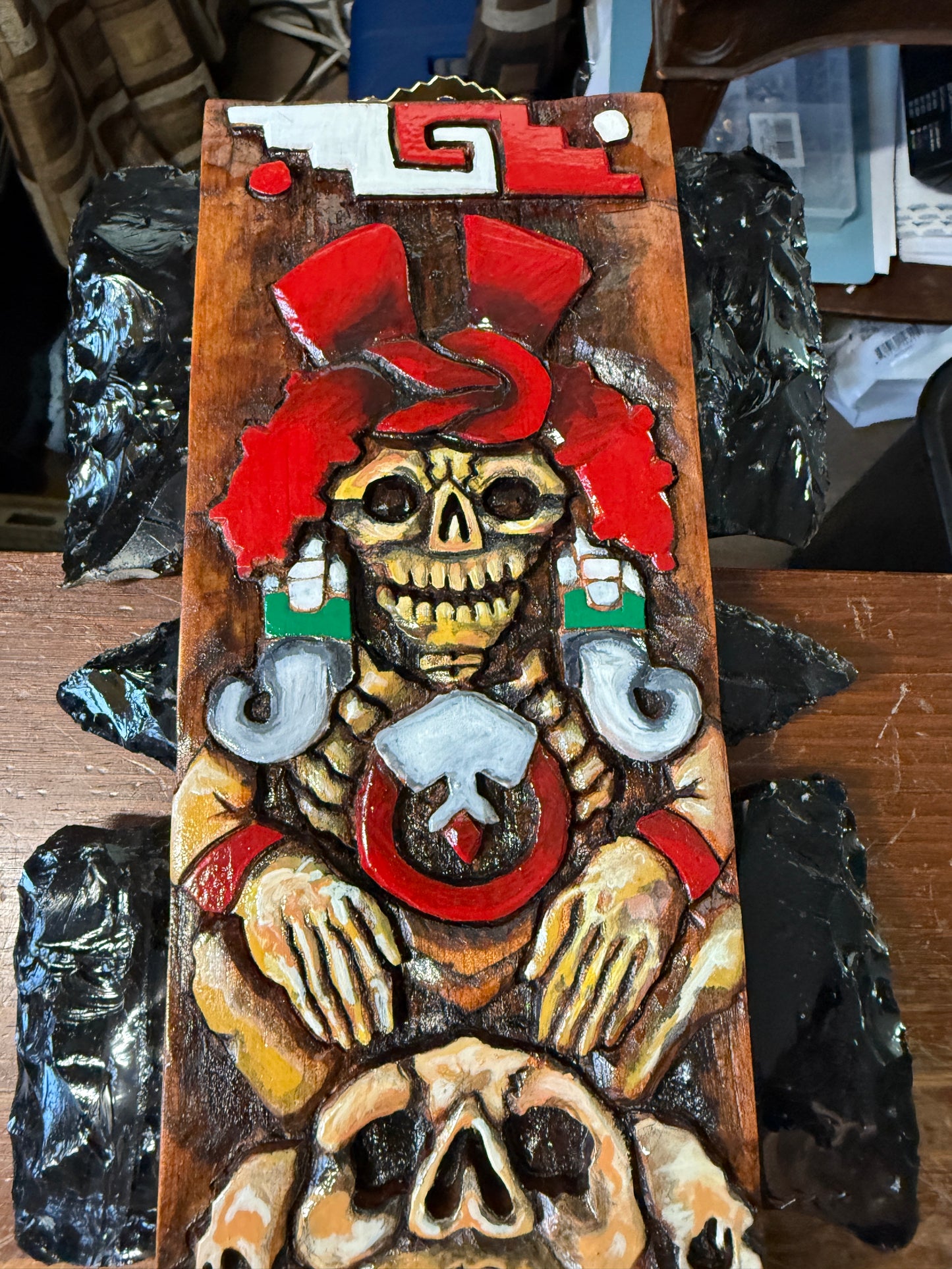 Aztec Macuahuitl Mictlantecuhlti, Quetzalcoatl, Kukulkan, Mexican War Sword Club