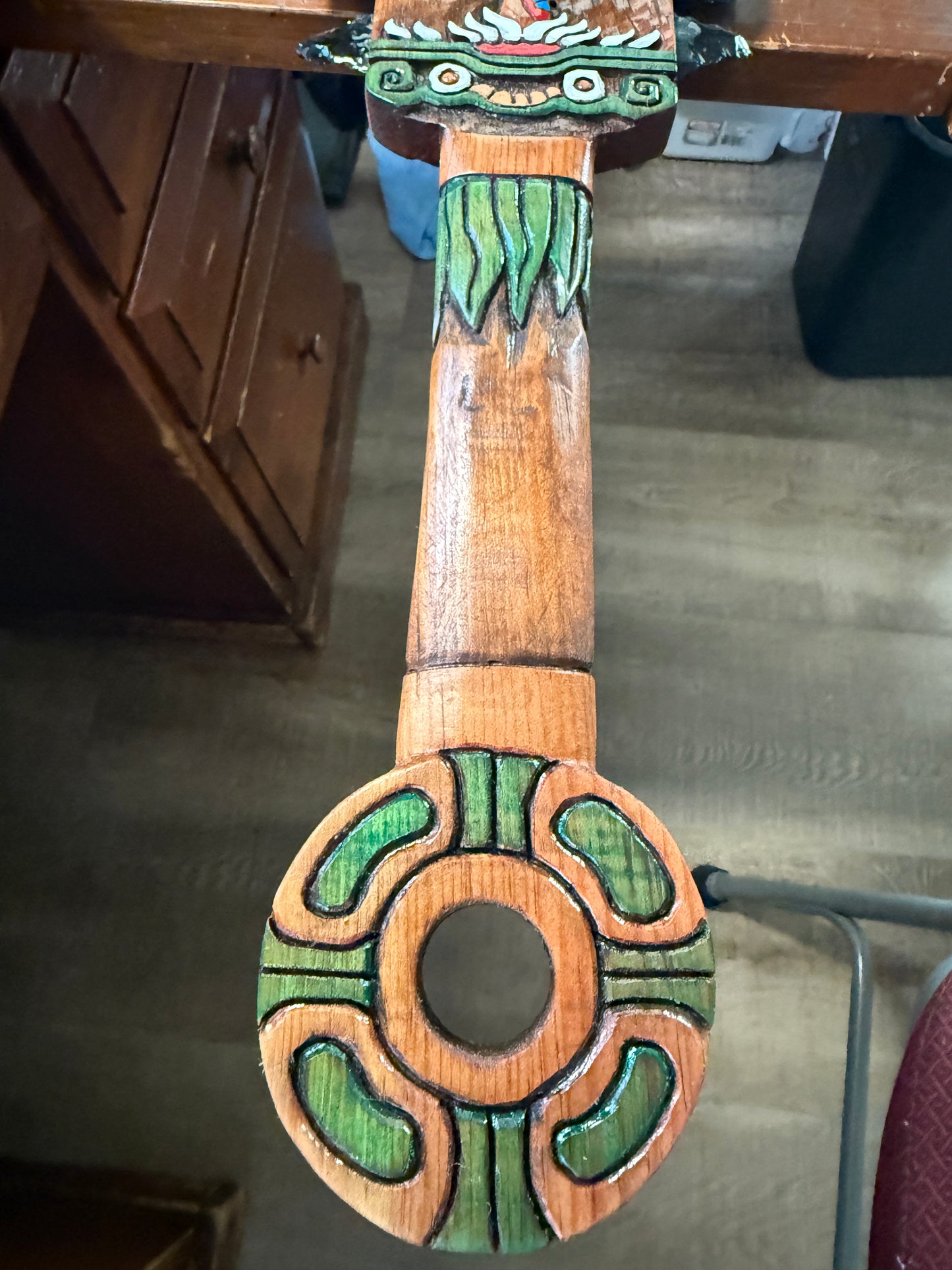 Aztec Macuahuitl Mictlantecuhlti, Quetzalcoatl, Kukulkan, Mexican War Sword Club