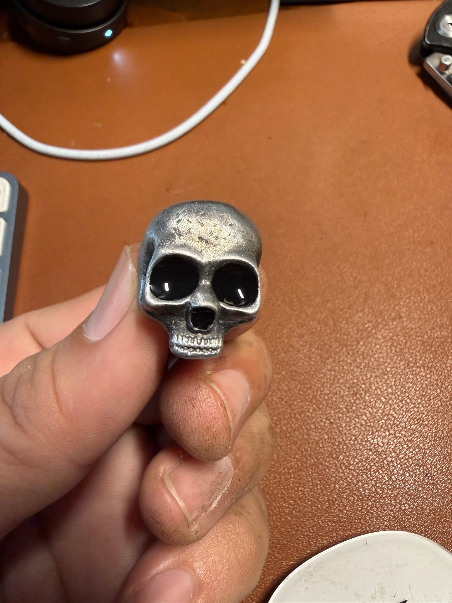 Aztec Halloween Skull Pin Punk Skeleton Badge Gothic Brooch 2 Jaws #6
