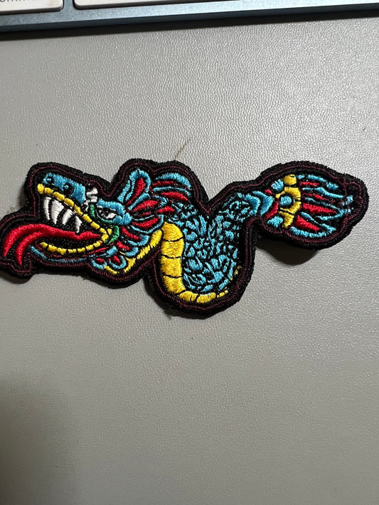 Quetzalcoatl, Kukulkan, Patch, 3.5in, Made in Mexico, New Vibrant Colors, Azteca, Mayan, Mexica (#23)