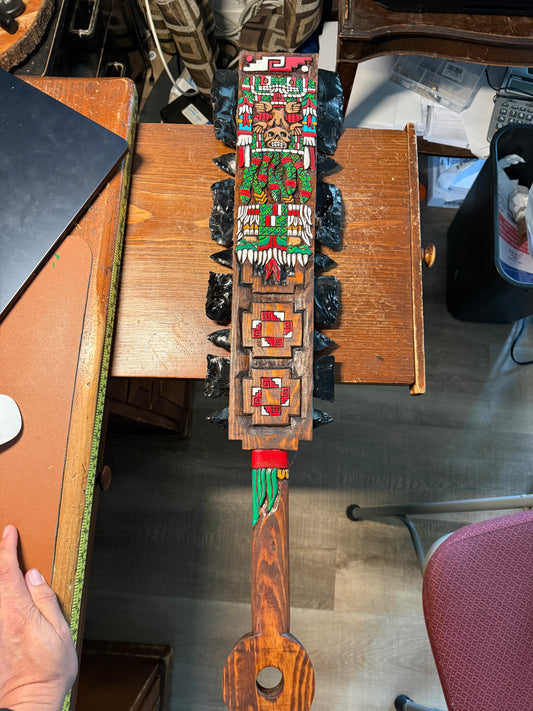 Aztec Macuahuitl Coatlicue, Serpent Skirt, Godess Azteca, Sword Club, Mexico