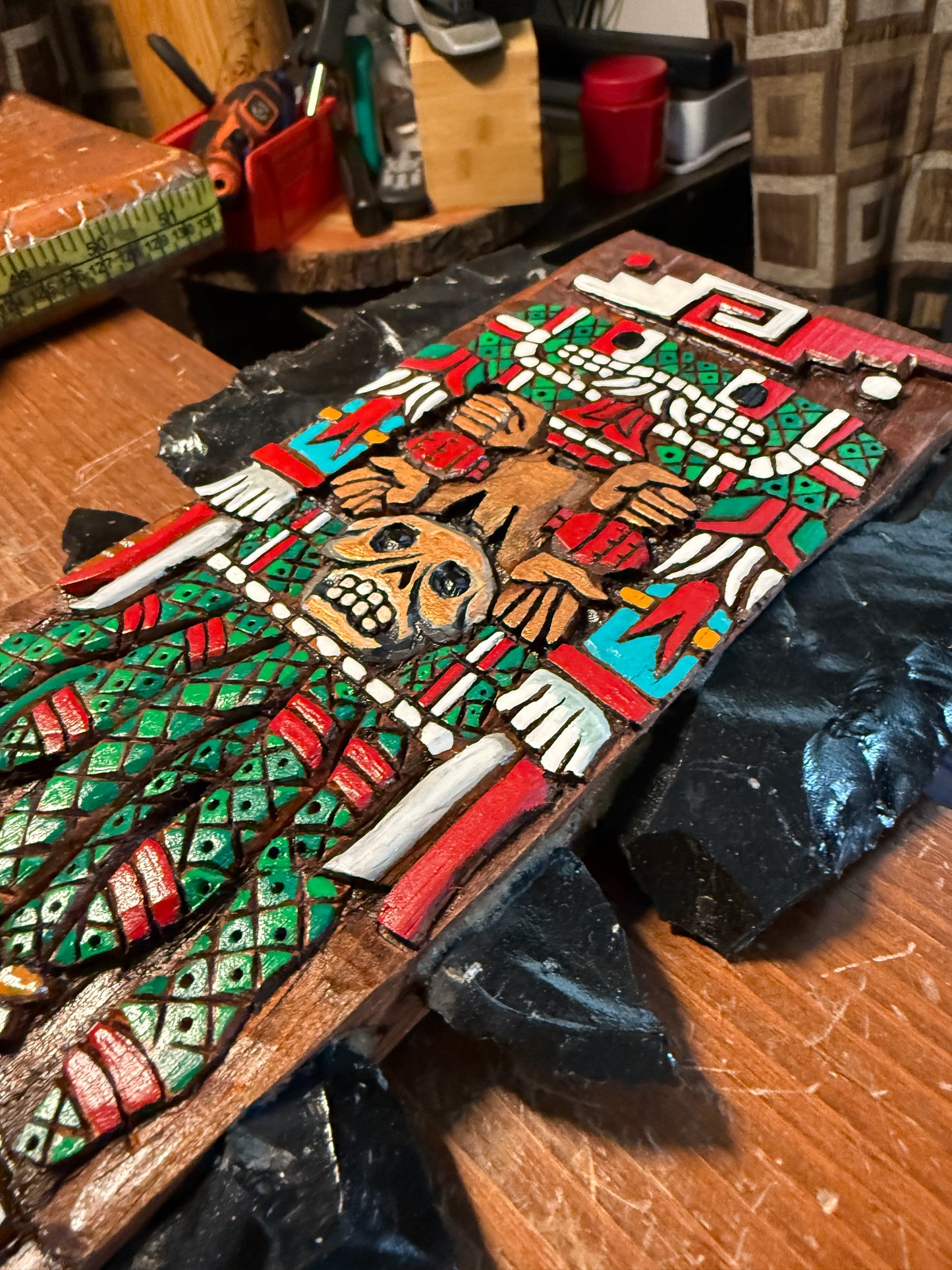 Aztec Macuahuitl Coatlicue, Serpent Skirt, Godess Azteca, Sword Club, Mexico