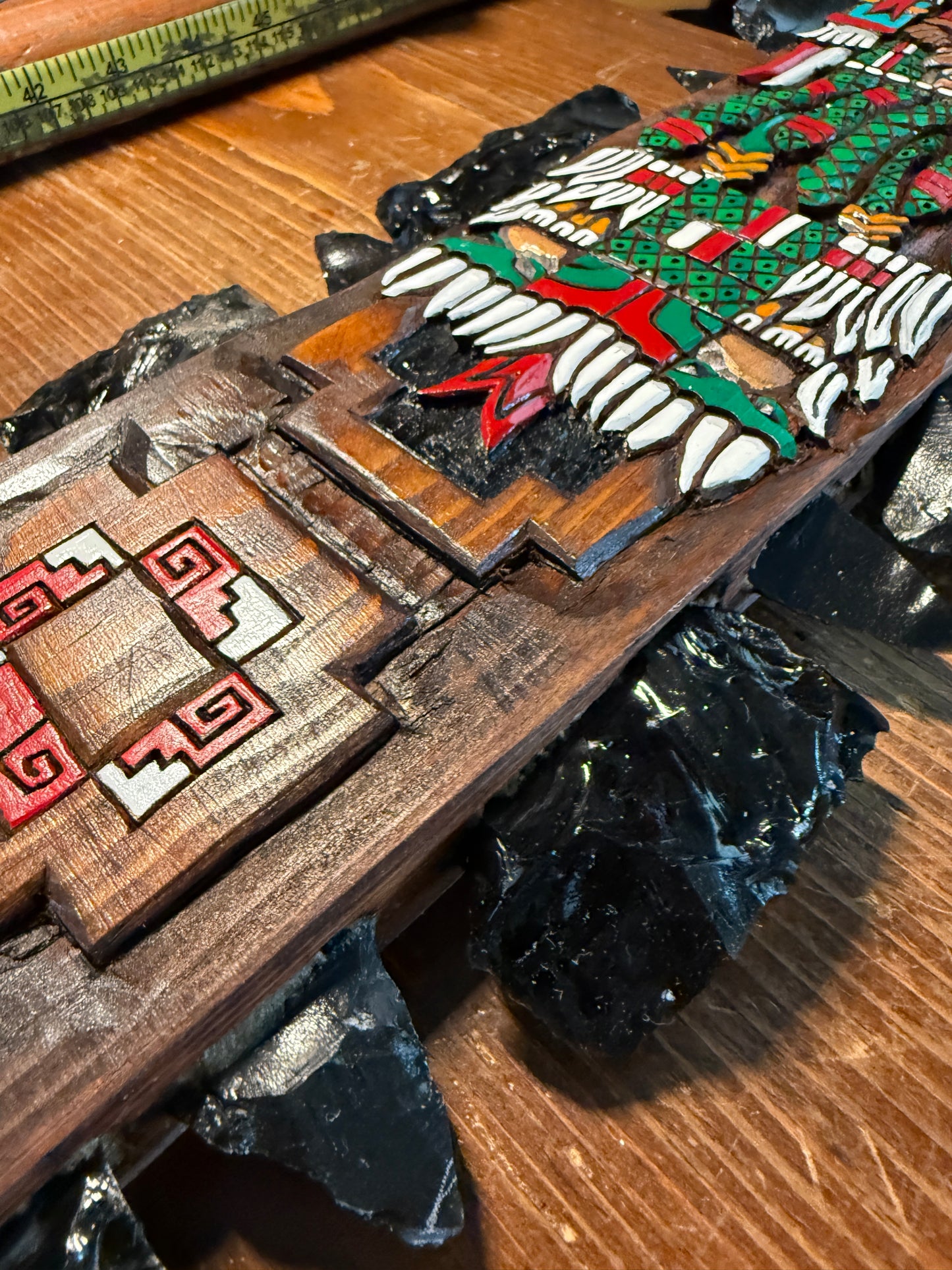 Aztec Macuahuitl Coatlicue, Serpent Skirt, Godess Azteca, Sword Club, Mexico