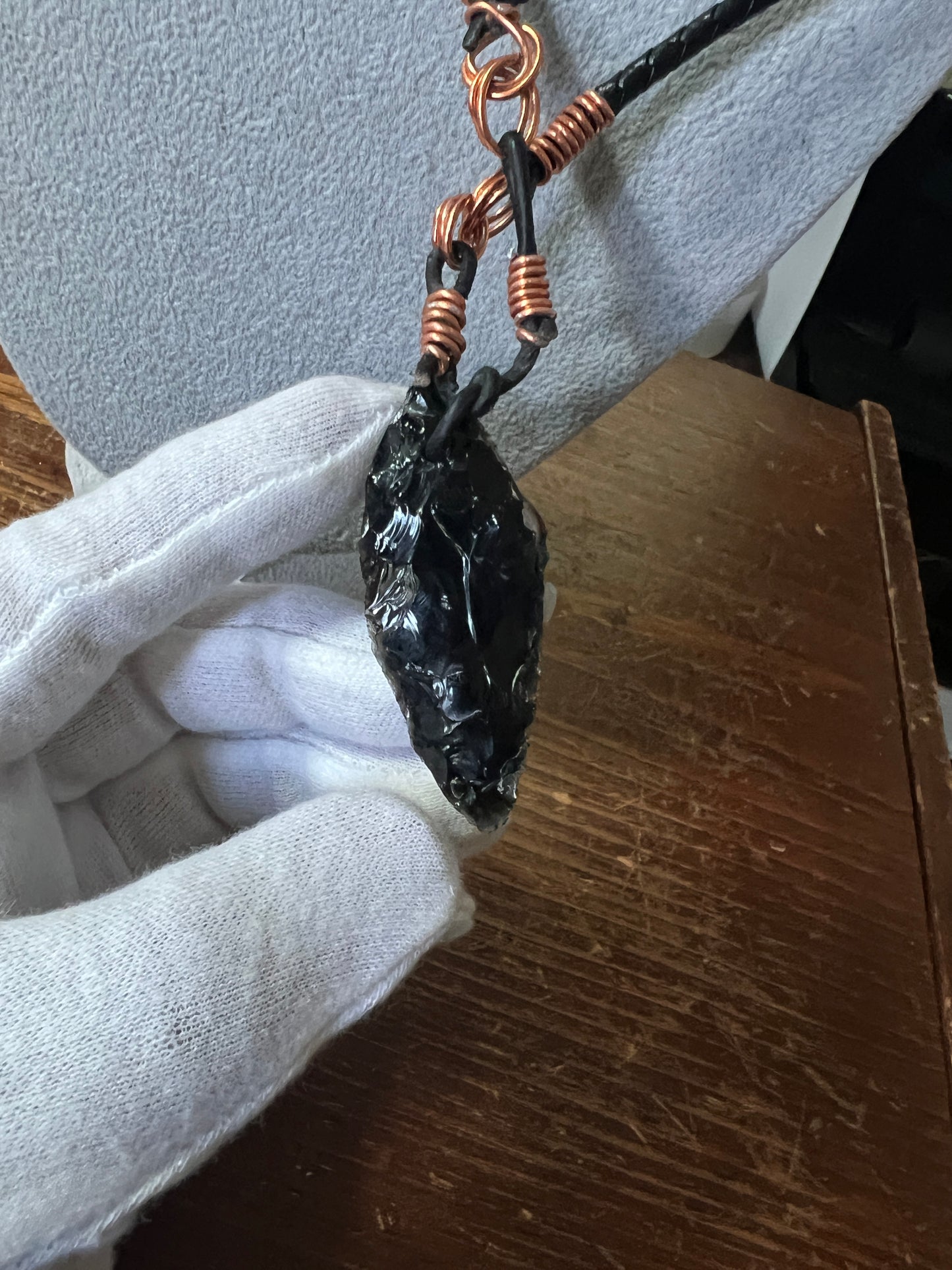 Tecpatl Aztec Obsidian Pendant Flint Knife Necklace, symbol for Sorcery, Shape Shifting Sterling Silver pendants, Mexico,  (16)