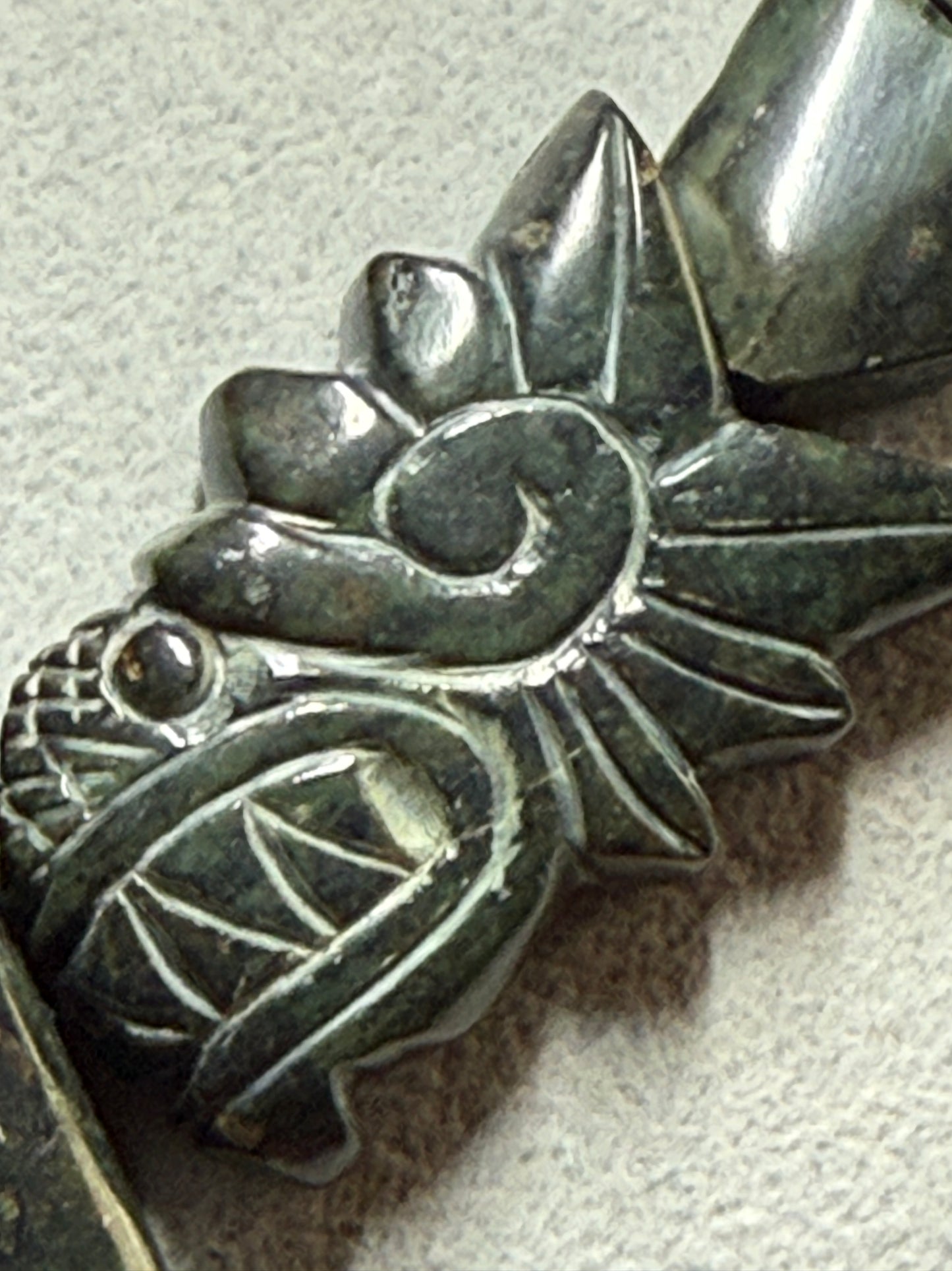 Serpentine Quetzalcoatl Necklace, Kukulkan Necklace, double headed serpent, Maya, Aztec, Mexica, Mexico, Plumed Serpent, Feathered Dragon #H