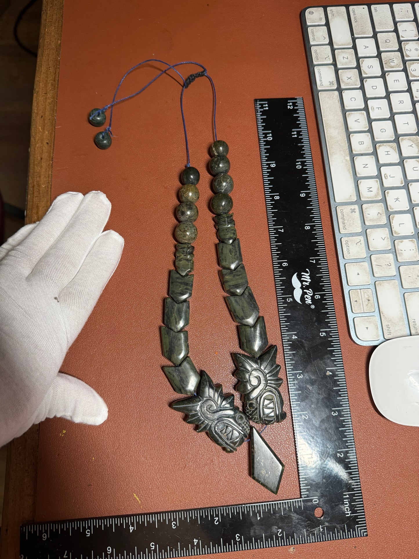 Serpentine Quetzalcoatl Necklace, Kukulkan Necklace, double headed serpent, Maya, Aztec, Mexica, Mexico, Plumed Serpent, Feathered Dragon #H