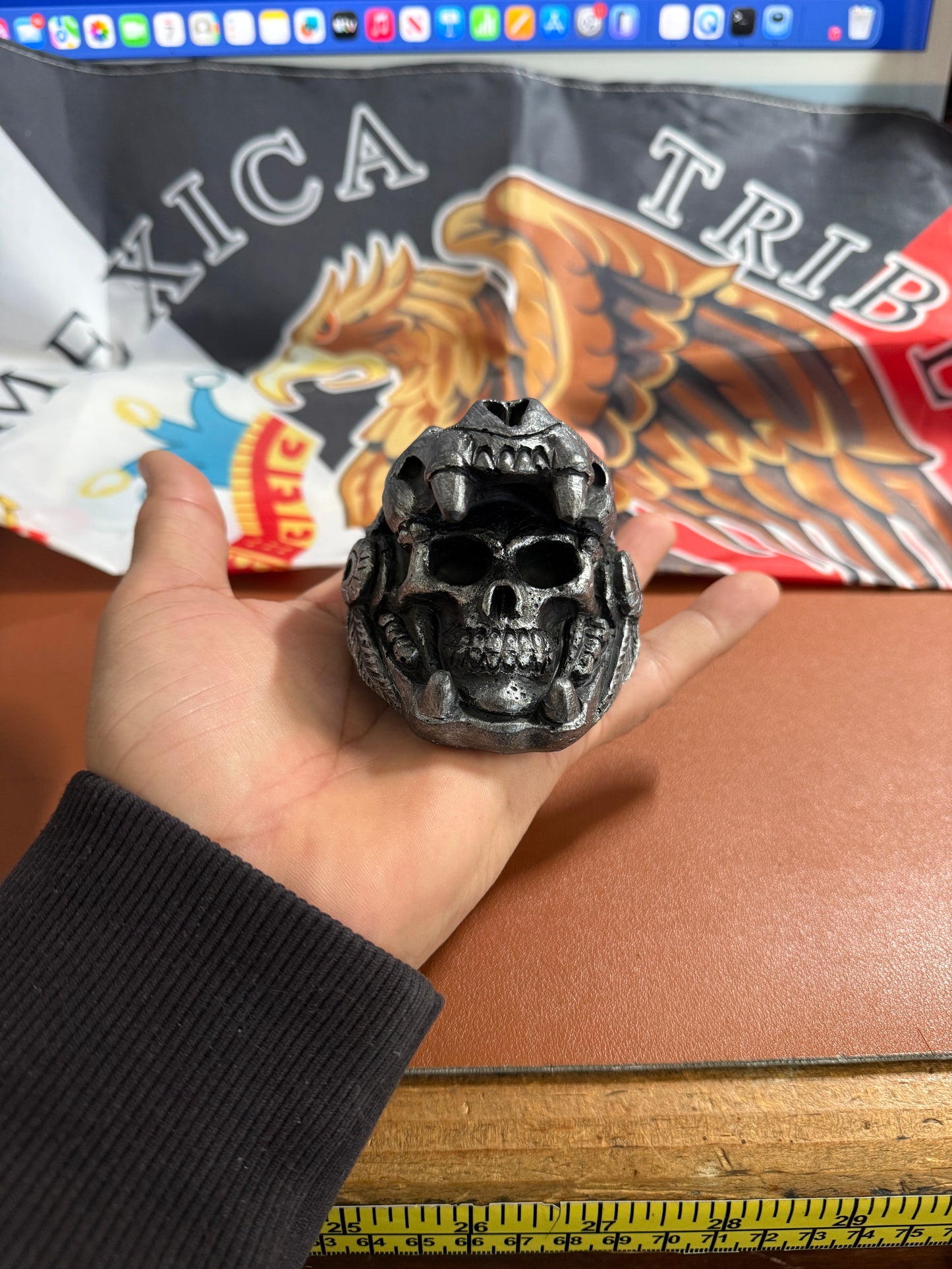Quetzalcoatl Aztec Death Whistle Mayan Kukulkan War Whistle, Human Screams Clay