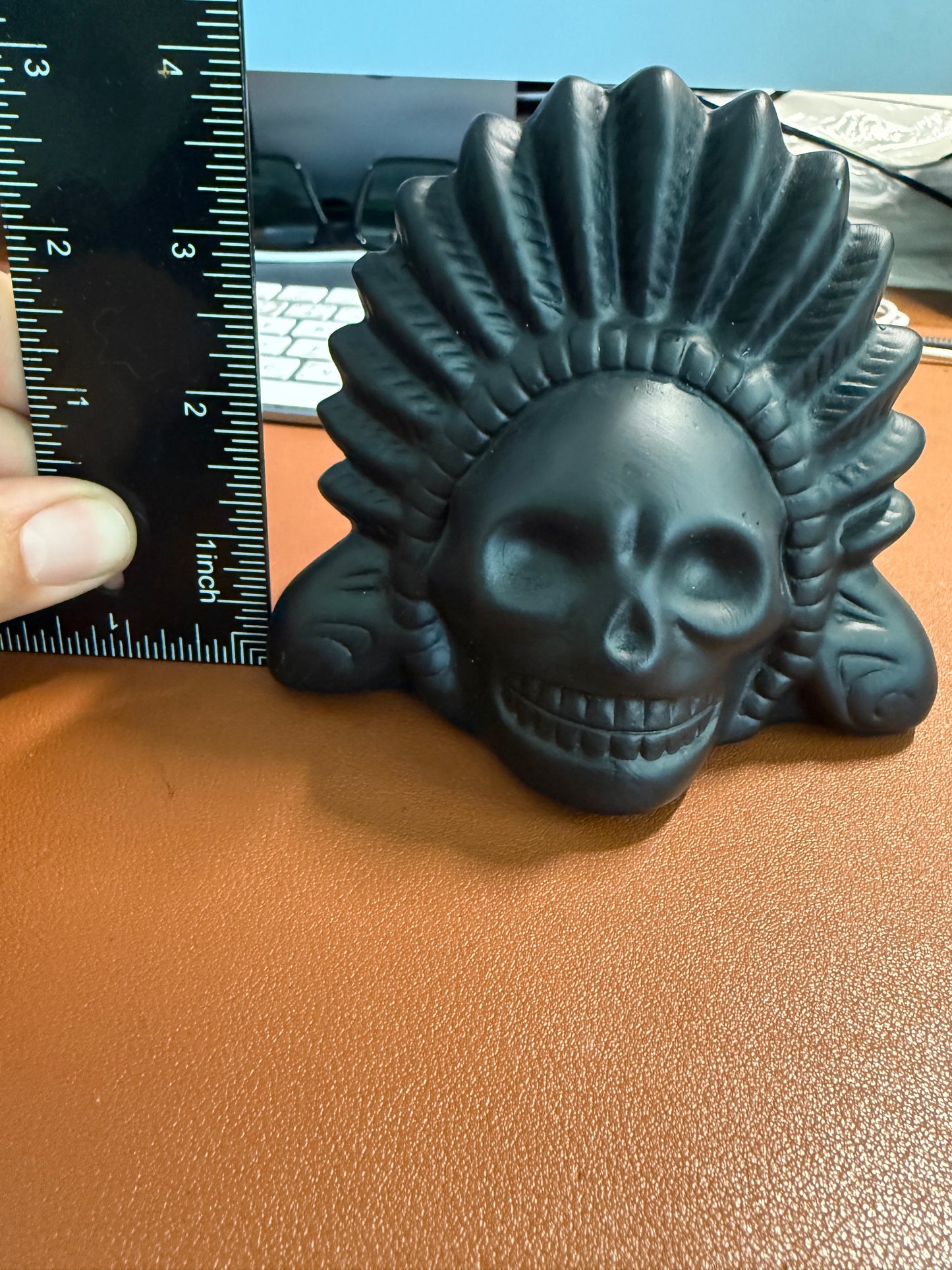 Mictlantecuhtli Headdress Aztec Death Whistle, Mexica Tribe, Mexico Loudest Authentic