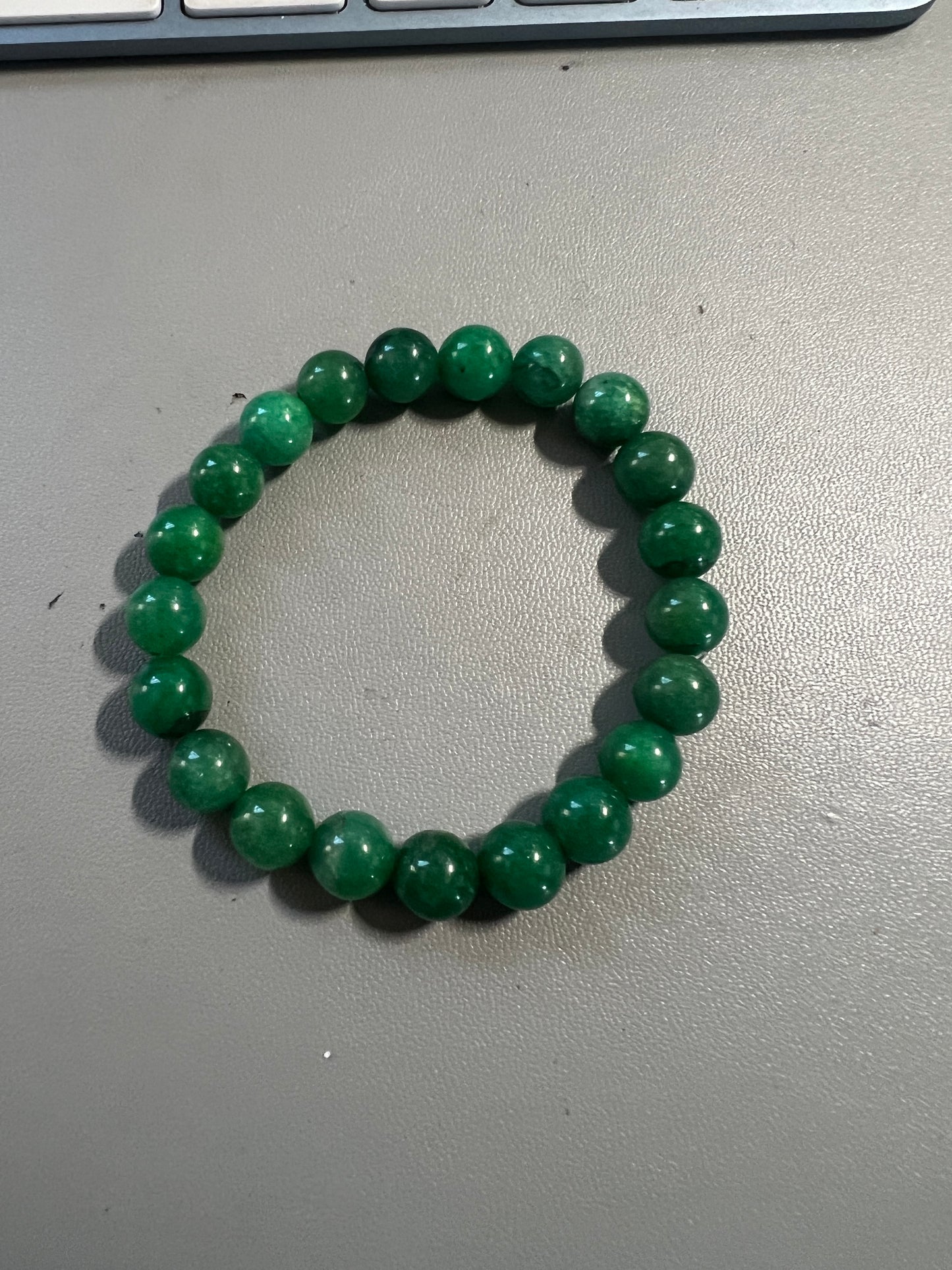 Light Green Jade Bracelet Women Girls Handmade Natural Stone Mexican Aztec #7