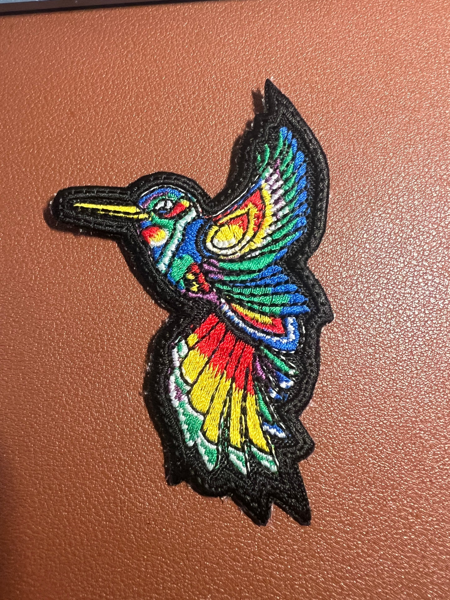 Hummingbird Patch, Huitzilopochtli, (aka Uitzilopochtli, Xiuhpilli), Aztec god of Sun and war, Mexica, Totec, iron on Patch, patches (#23)